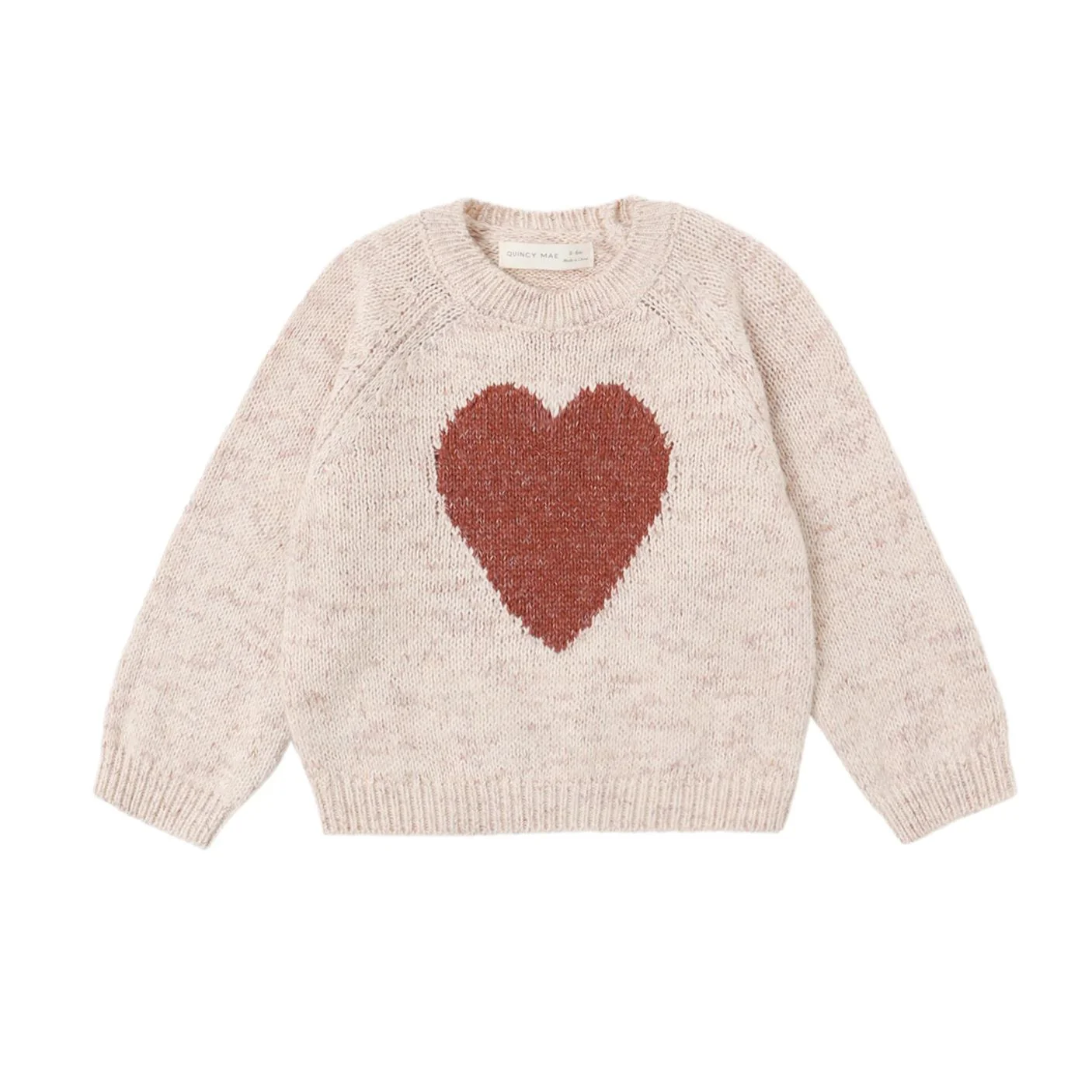 Knit Sweater - Red Heart by Quincy Mae - FINAL SALE