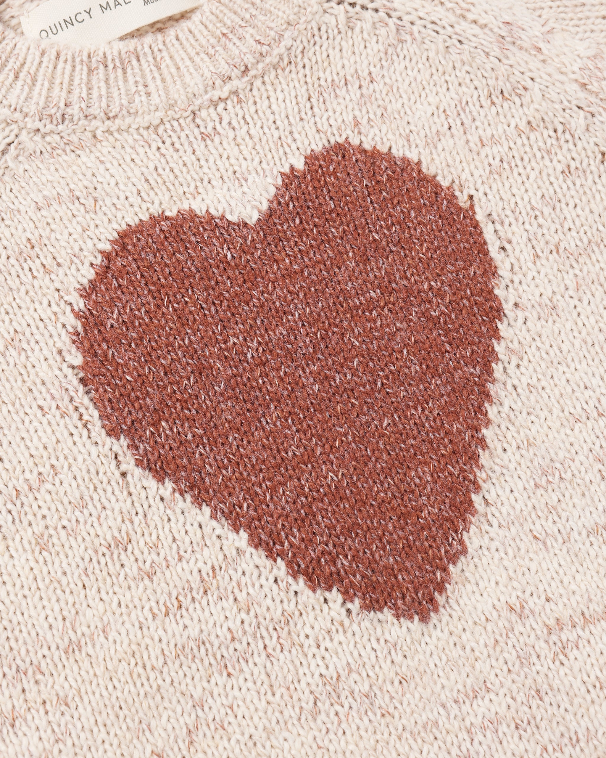 Knit Sweater - Red Heart by Quincy Mae - FINAL SALE - Image 3