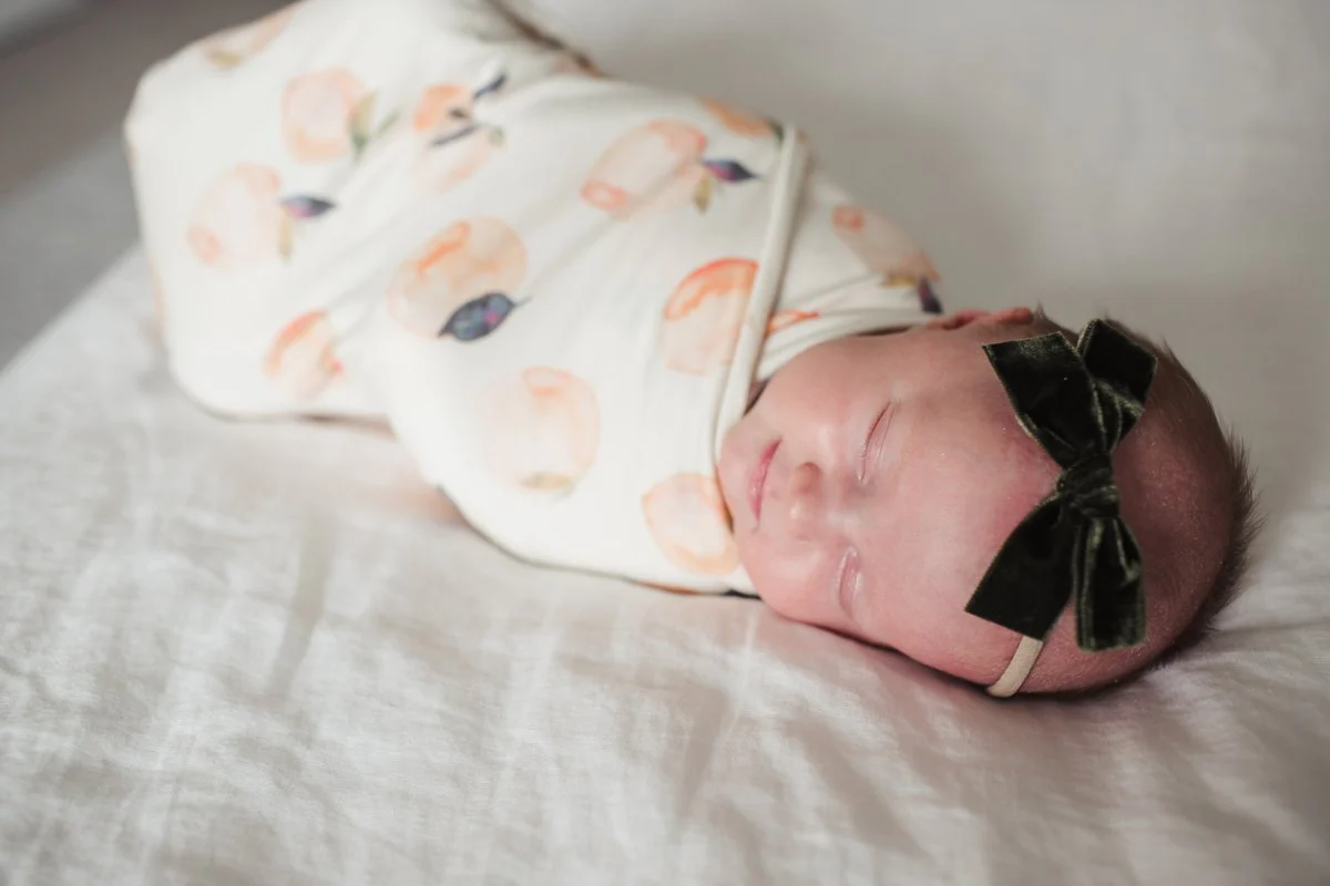 Knit Swaddle Blanket - Caroline by Copper Pearl - Image 3