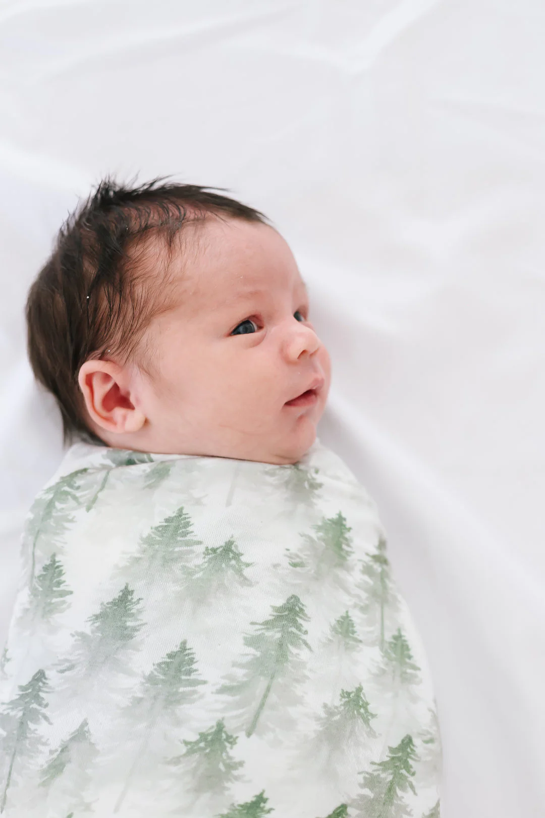 Knit Swaddle Blanket - Evergreen by Copper Pearl - Image 3