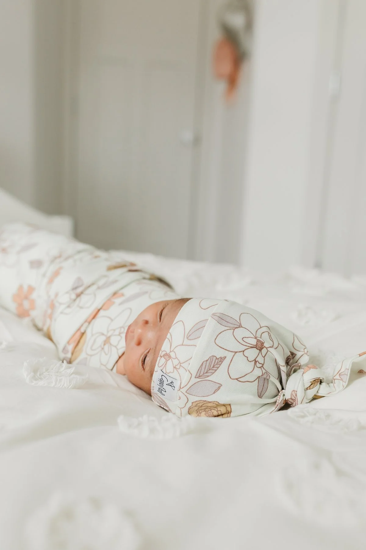 Knit Swaddle Blanket - Ferra by Copper Pearl - Image 2