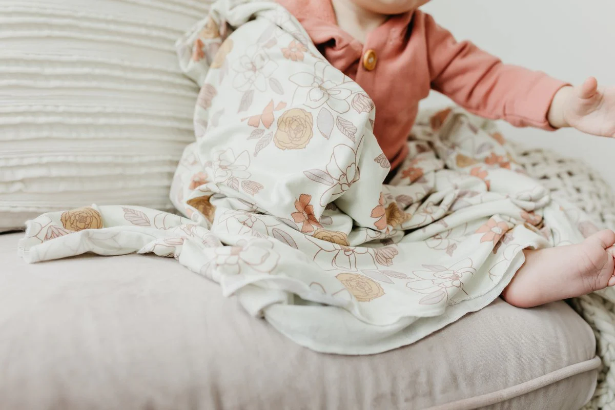 Knit Swaddle Blanket - Ferra by Copper Pearl - Image 3