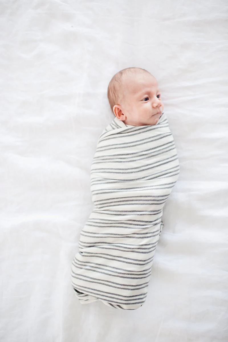 Knit Swaddle Blanket - Midtown by Copper Pearl - Image 3