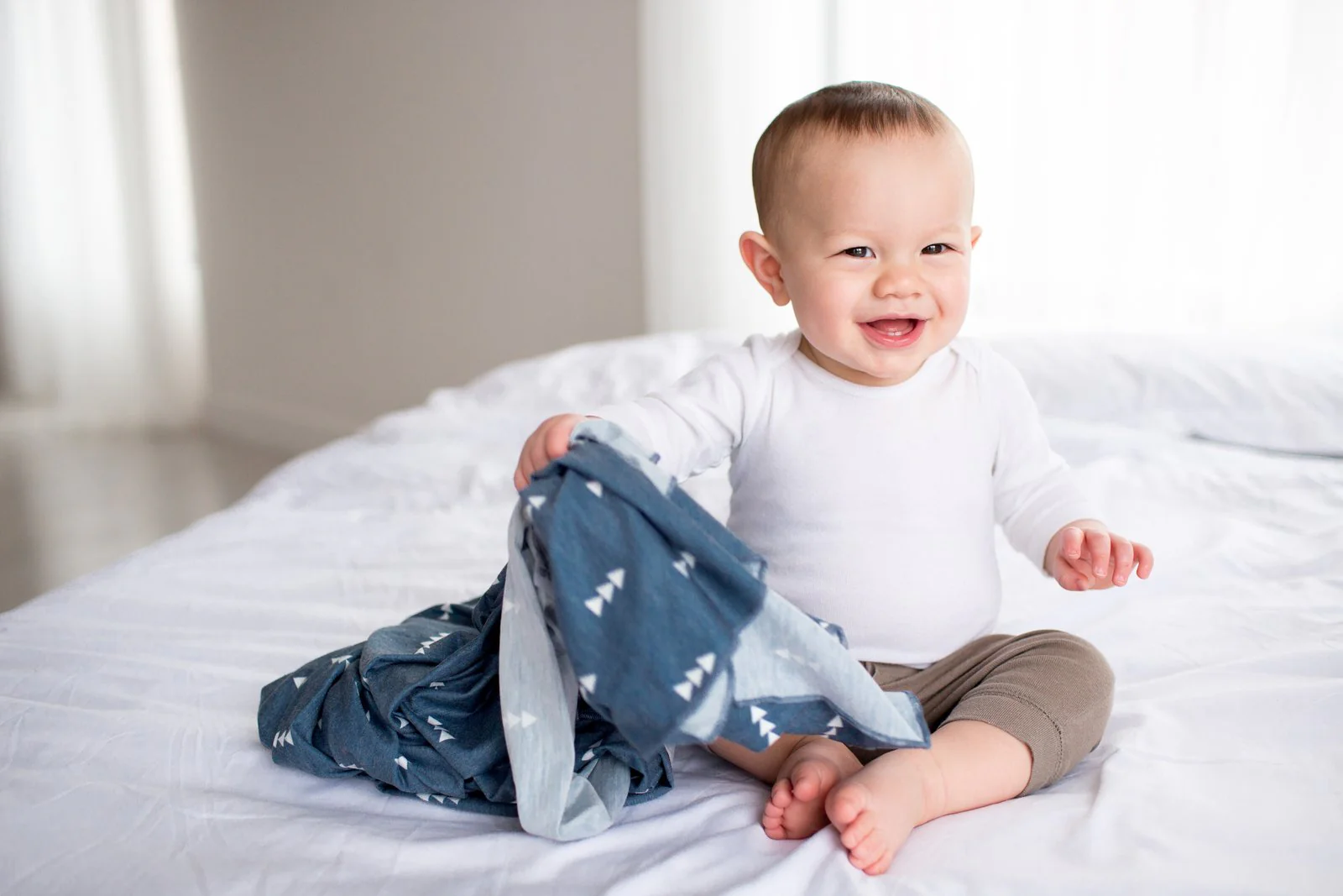 Knit Swaddle Blanket - North by Copper Pearl - Image 3