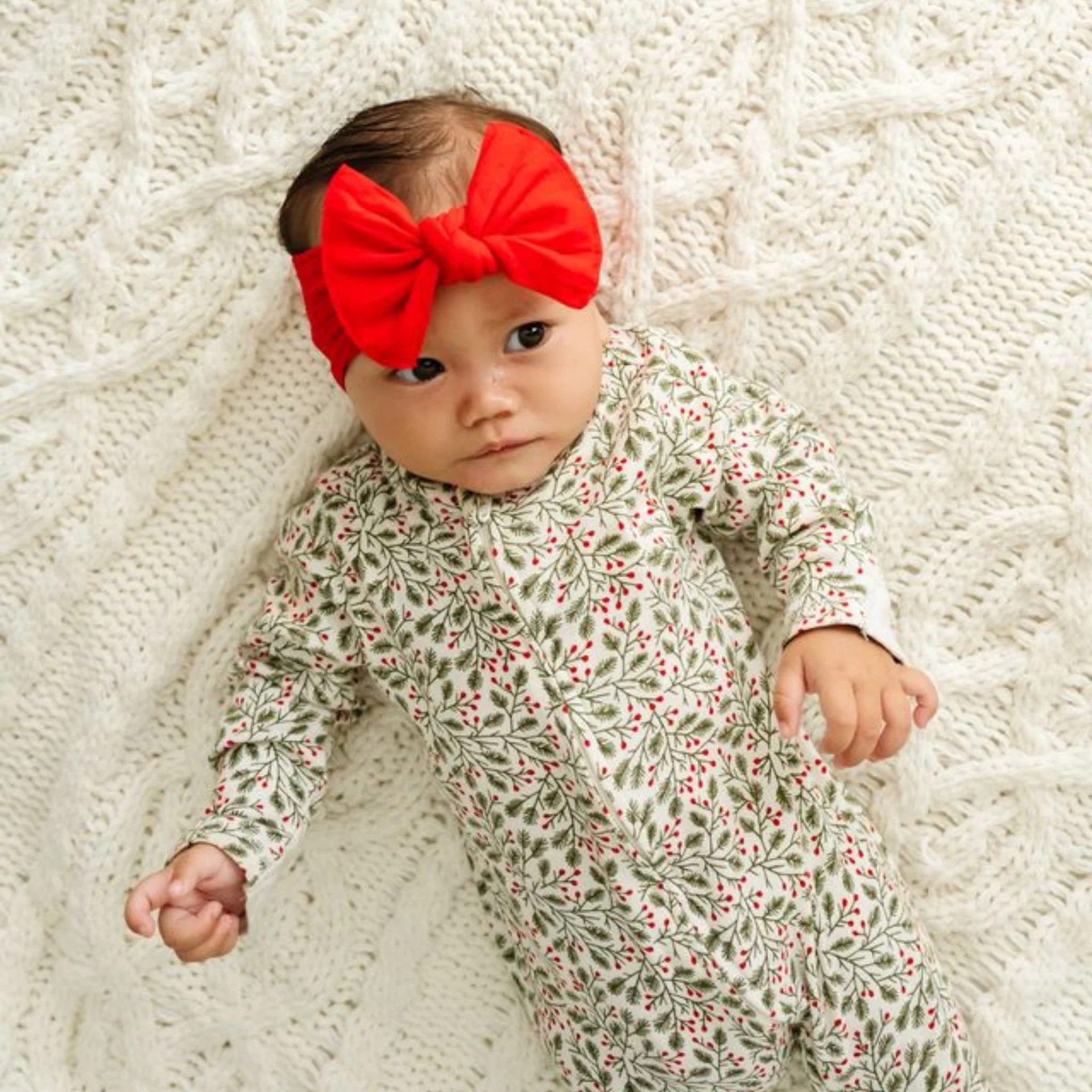 Knot Headband - Cherry by Baby Bling - Image 4