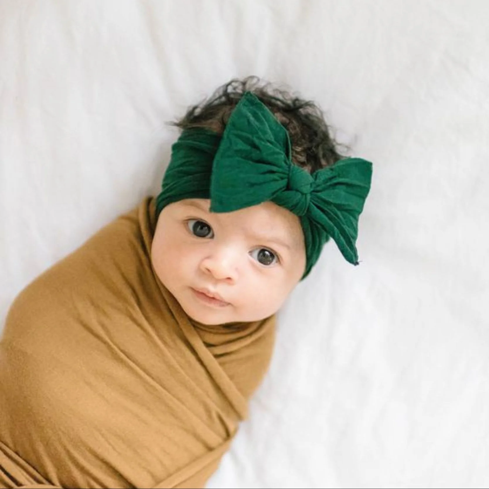 Knot Headband - Forest Green by Baby Bling - Image 2