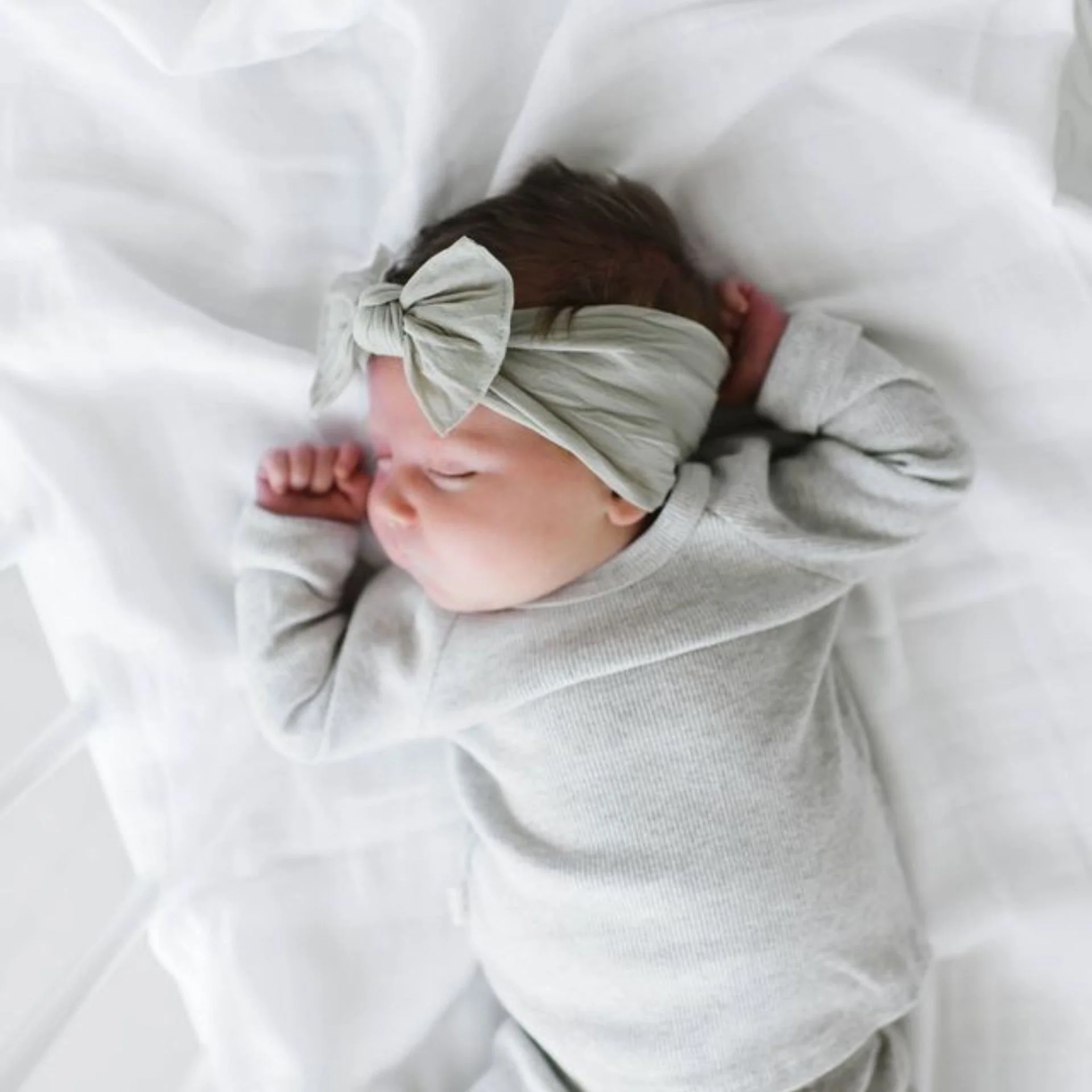 Knot Headband - Grey by Baby Bling - Image 3