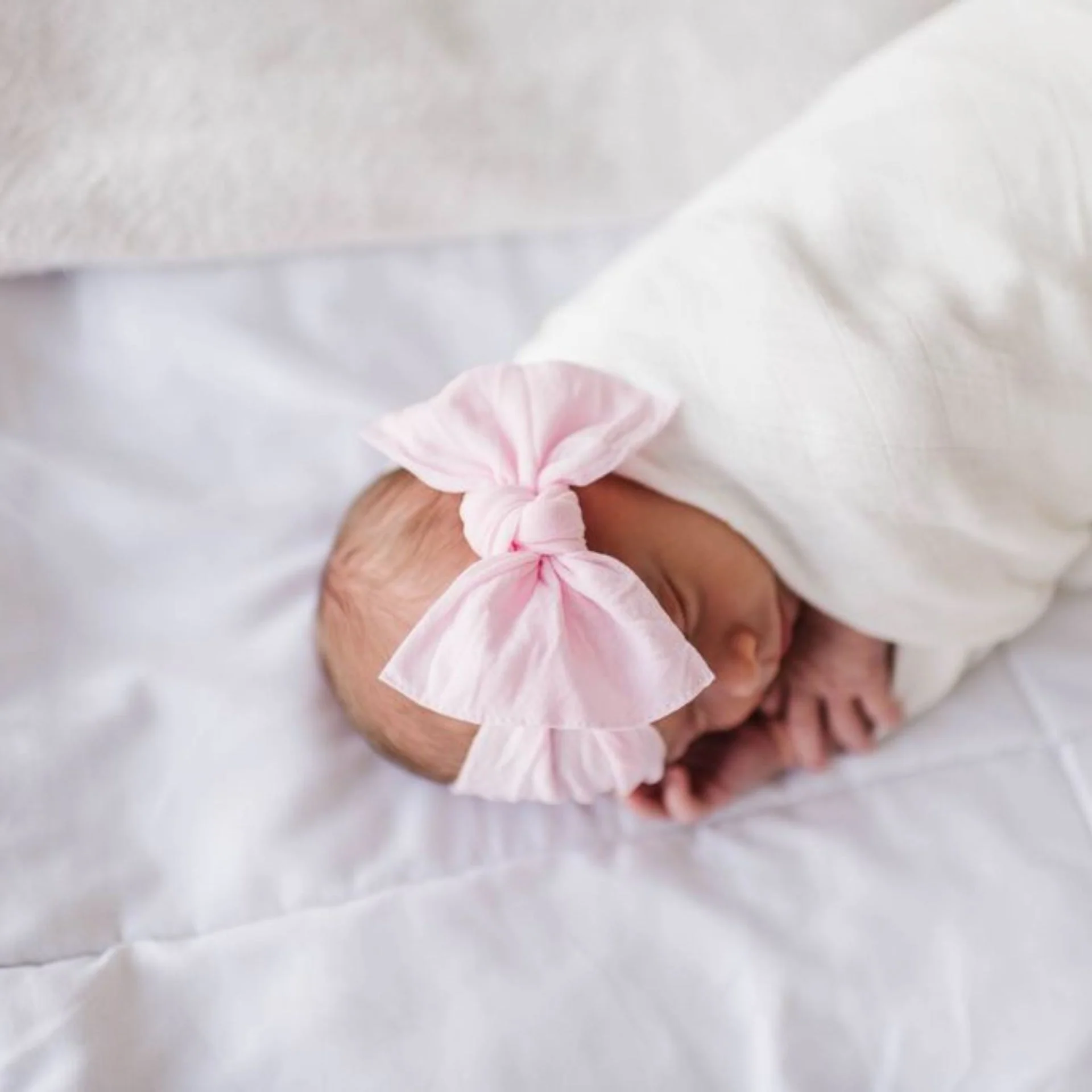 Knot Headband - Pink by Baby Bling - Image 3