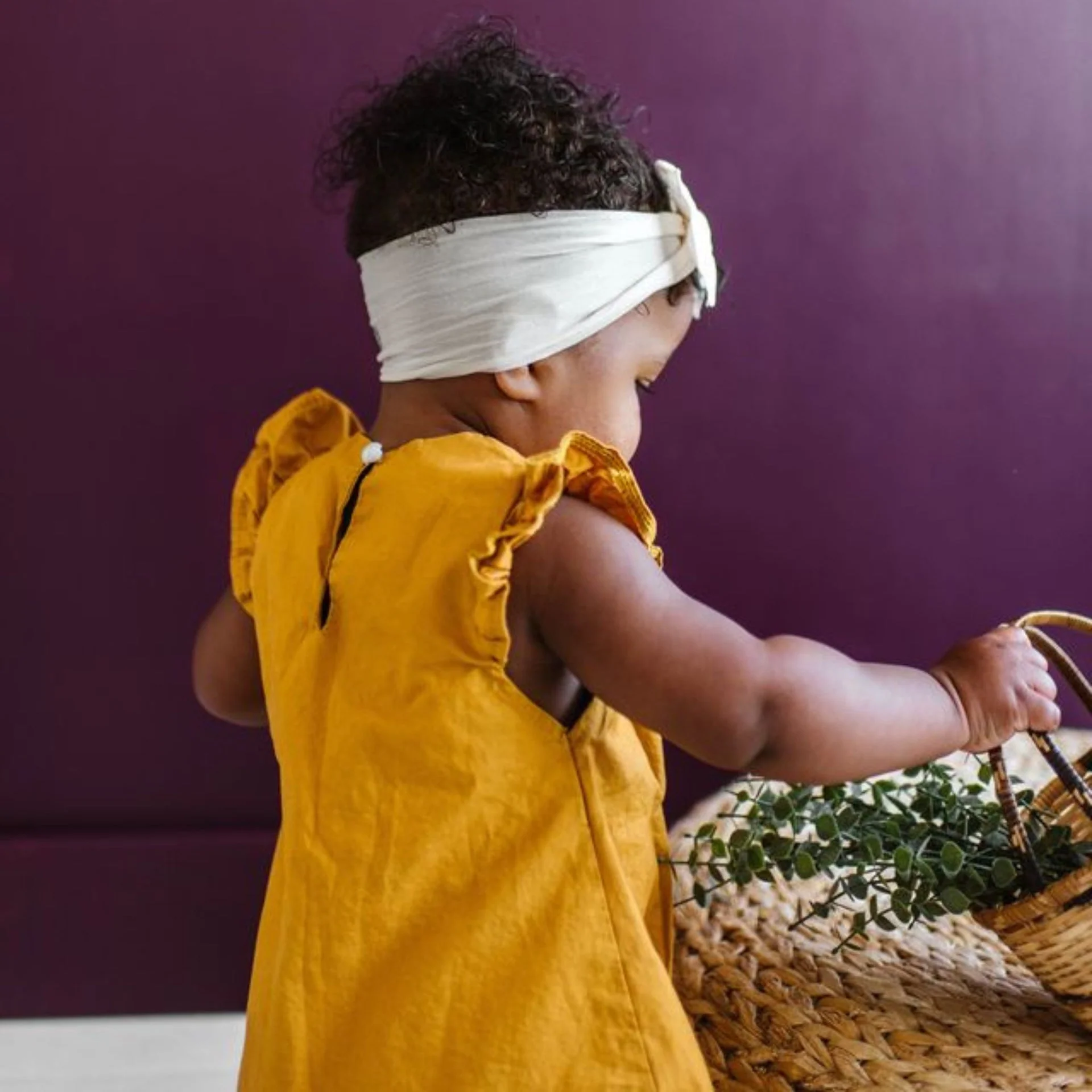 Knot Headband - Oatmeal by Baby Bling - Image 7