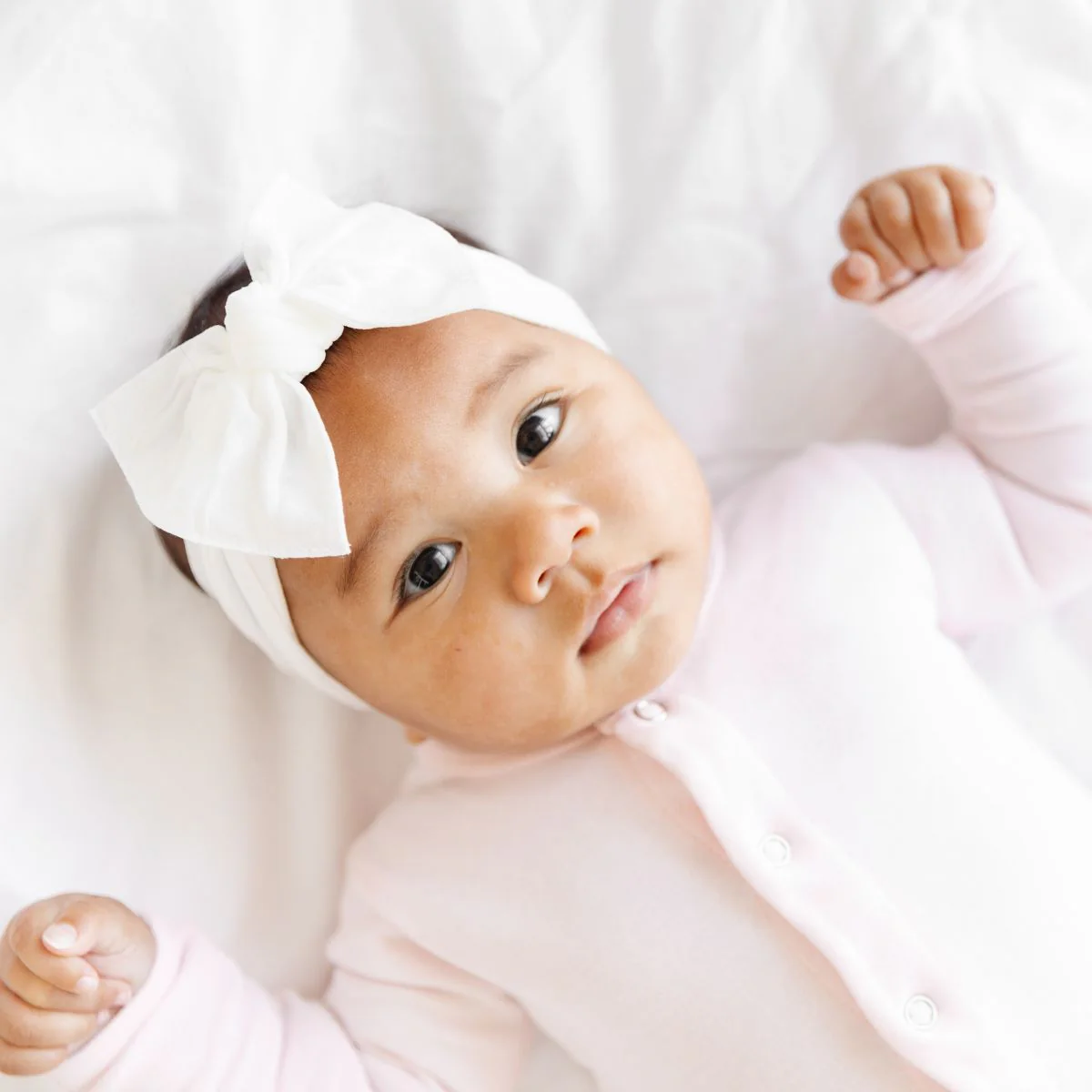 Knot Headband - White by Baby Bling - Image 3