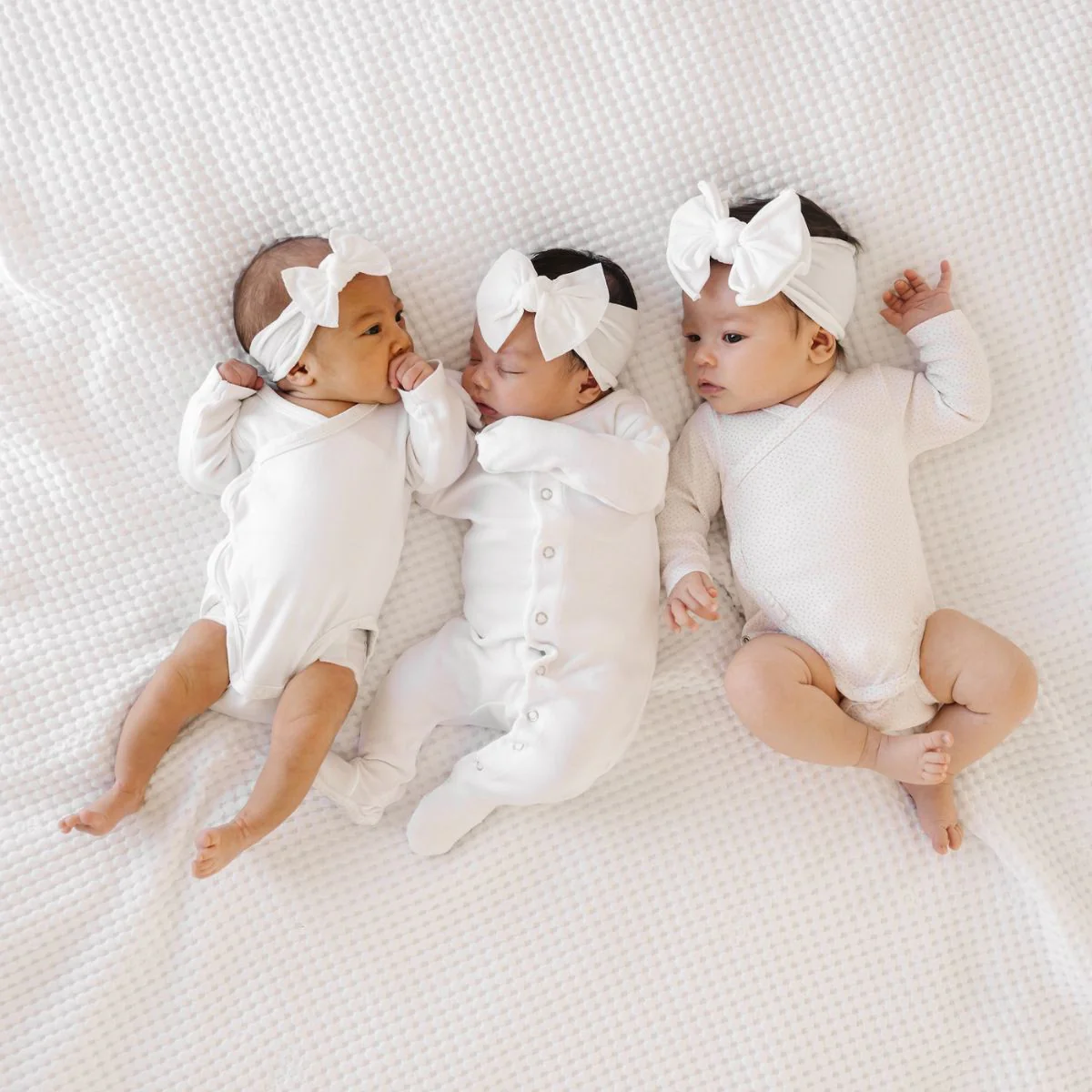Knot Headband - White by Baby Bling - Image 5