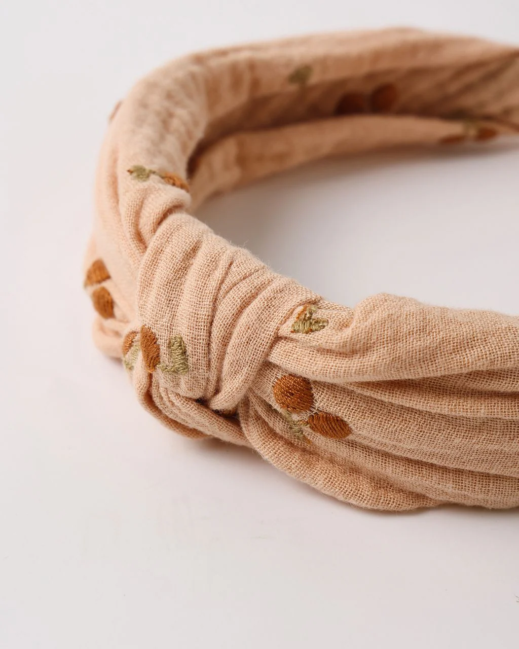 Knotted Headband - Cherry Embroidery by Rylee + Cru - Image 2