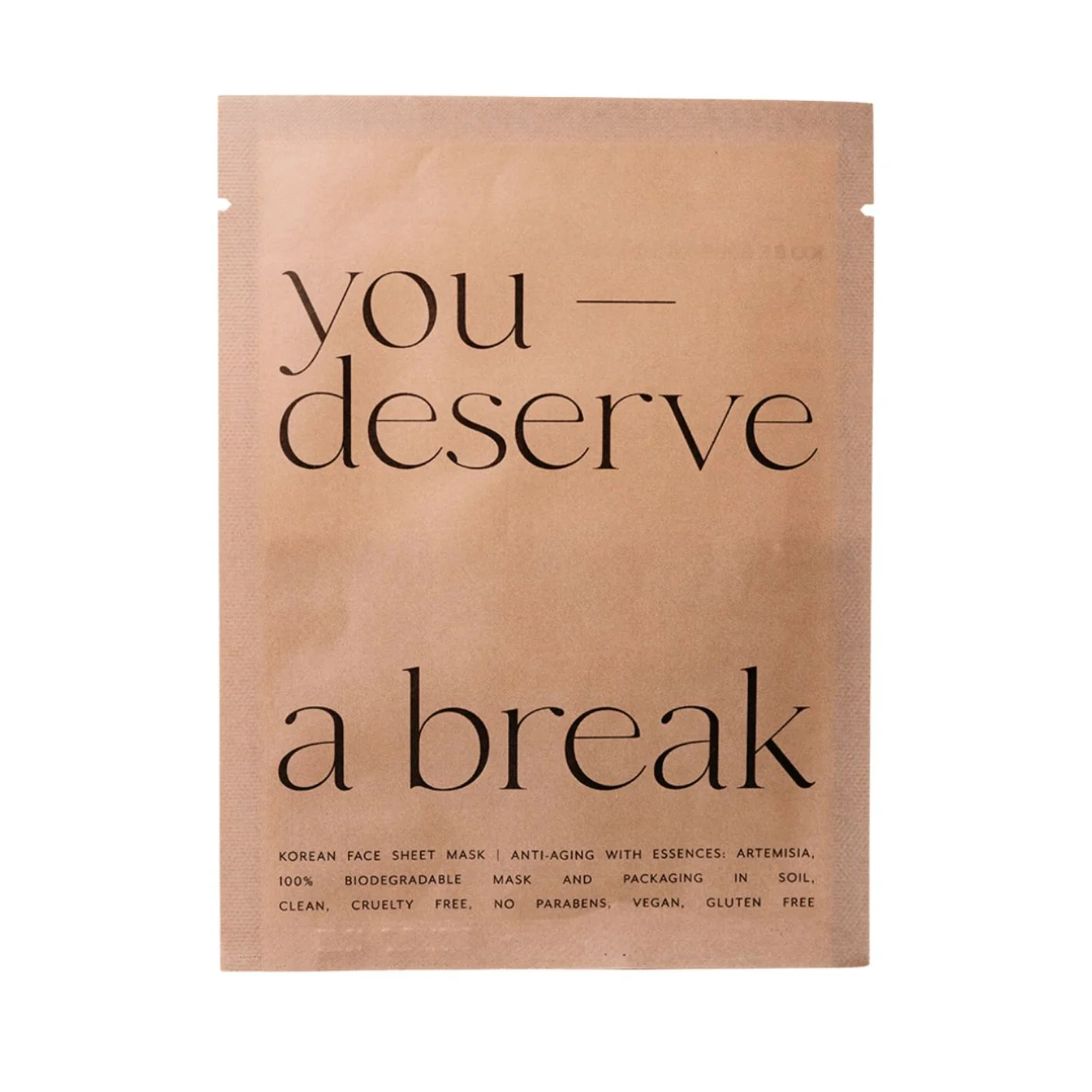 Korean Sheet Mask - You Deserve A Break by Lucky Owl