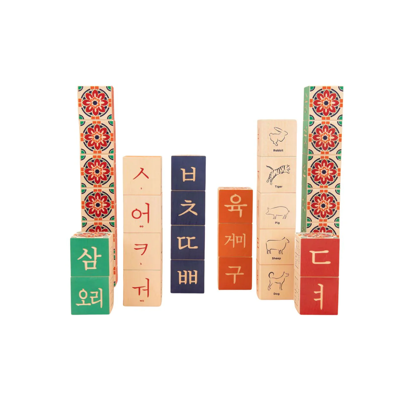 Korean Wooden Blocks by Uncle Goose