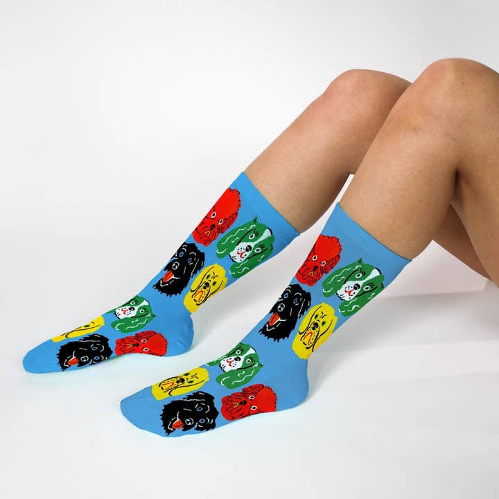 Kristina Micotti Dogs - Women's Crew Socks by Yellow Owl Workshop - Image 2
