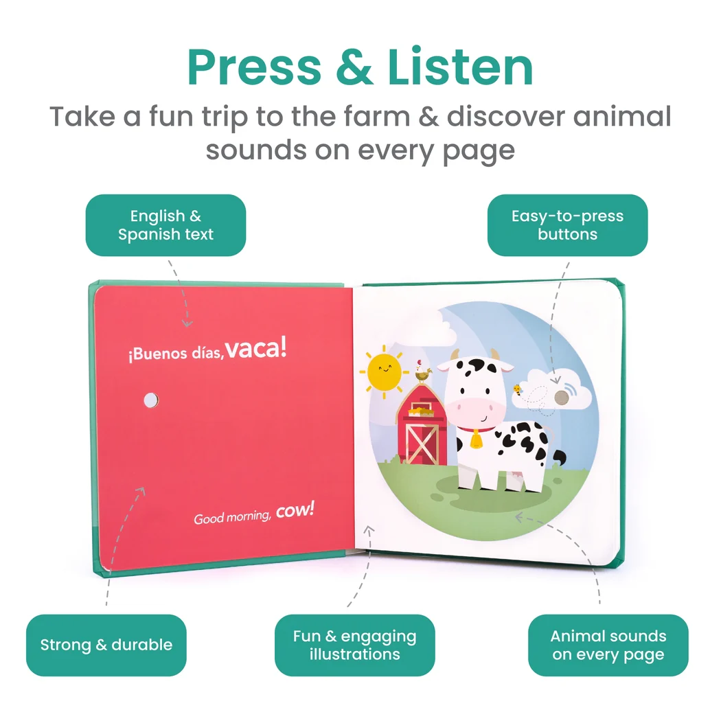 La Granja Bilingual Sound Book: Farm Animal Sounds by Binibi - Image 2