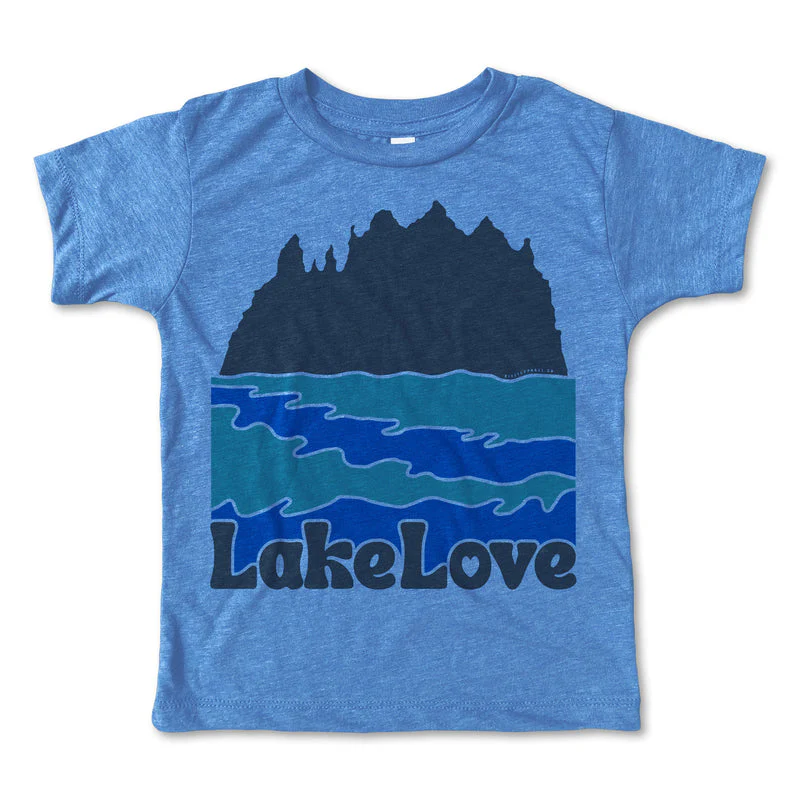 Lake Love Tee - Heather Columbia Blue by Rivet Apparel Co.