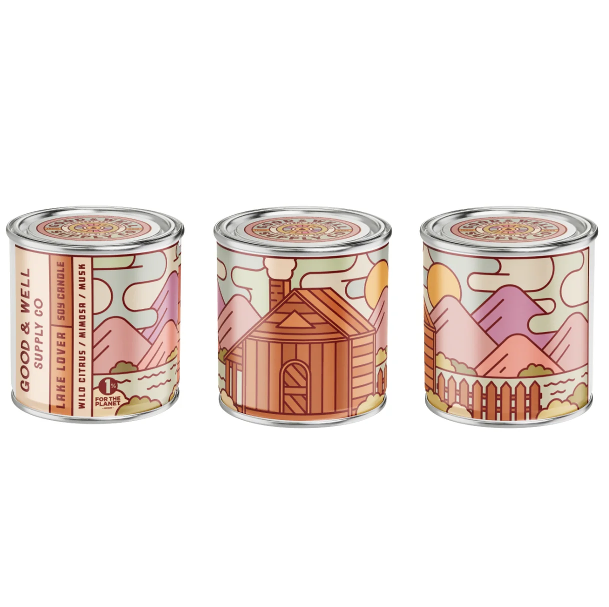 Lake Lover Soy Candle - Happy Camper Collection by Good & Well Supply Co. - Image 2
