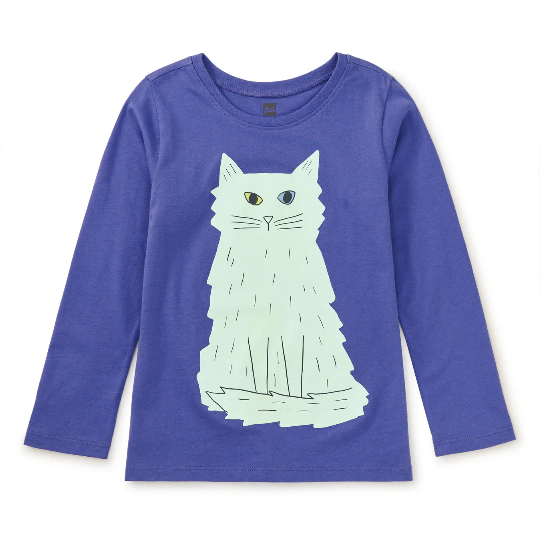 Lake Van Cat Glow Graphic Tee - Han Purple by Tea Collection - FINAL SALE