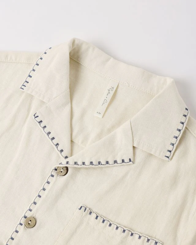 Lapel Collar Shirt - Sailor by Rylee + Cru - Image 15