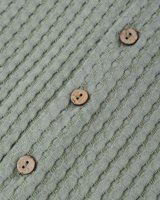 Lapel Collar Shirt - Sea Green by Rylee + Cru - Image 5