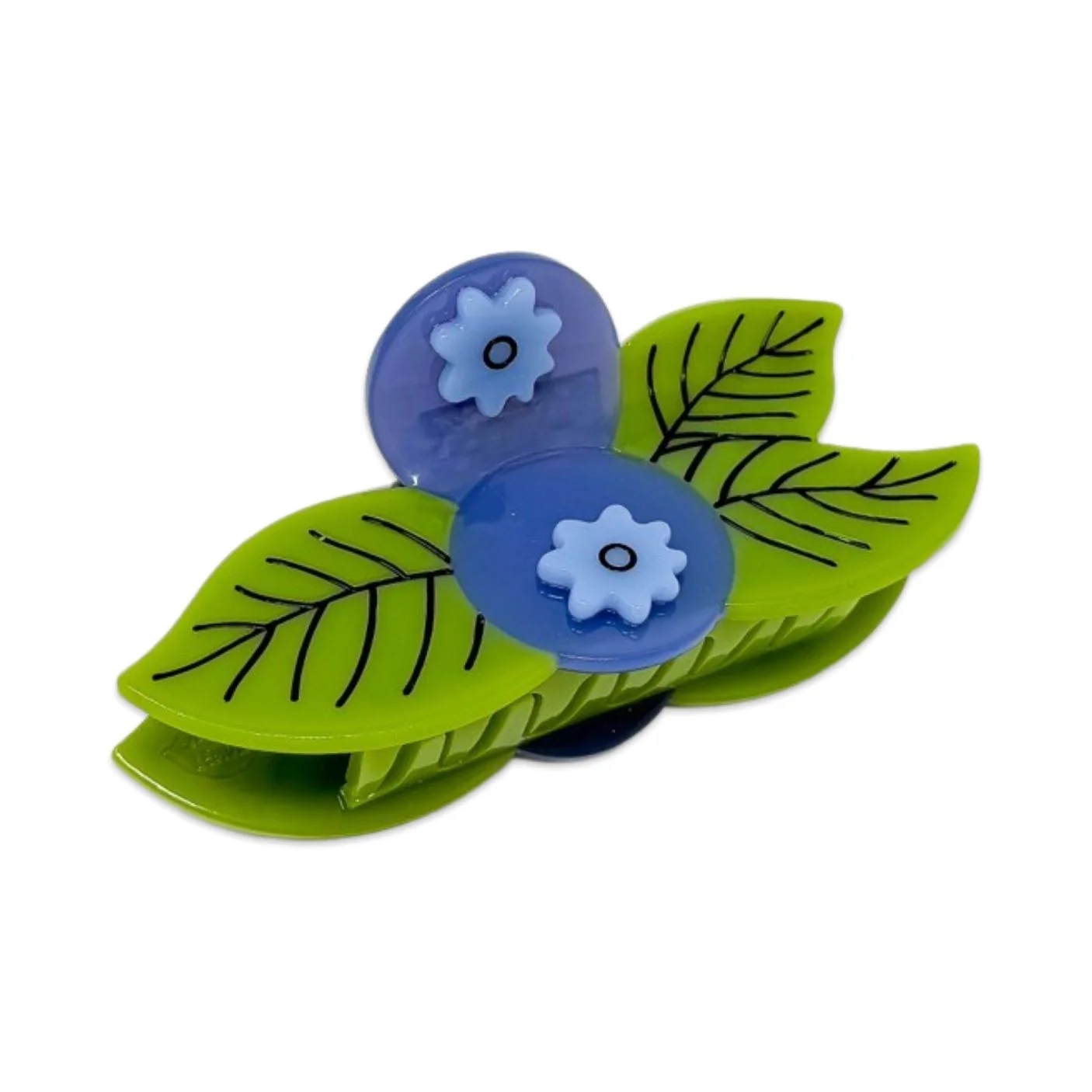 Large Blueberry Hair Claw Clip by Jenny Lemons