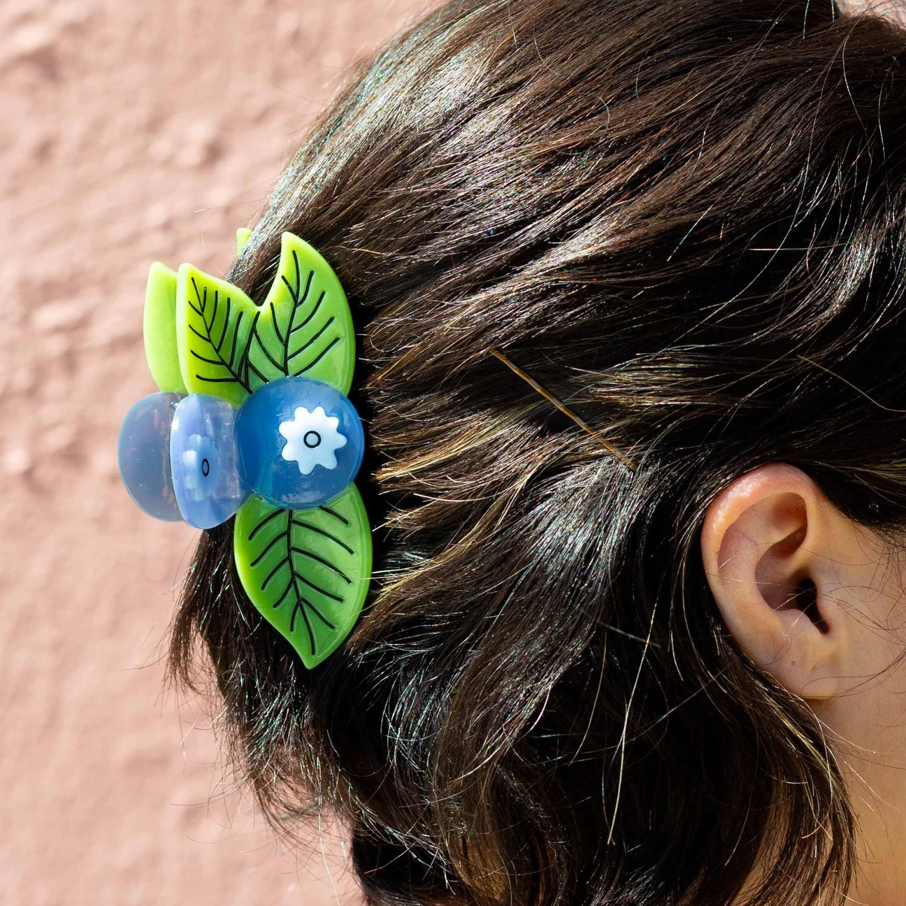 Large Blueberry Hair Claw Clip by Jenny Lemons - Image 2