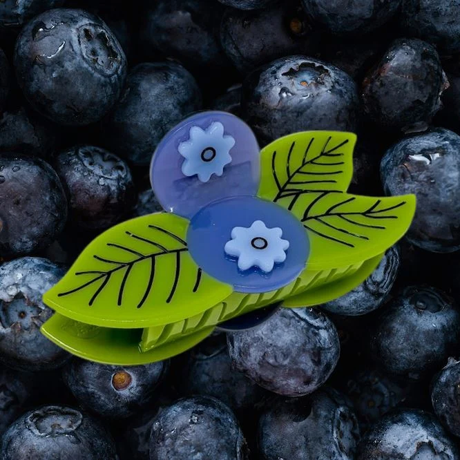 Large Blueberry Hair Claw Clip by Jenny Lemons - Image 6