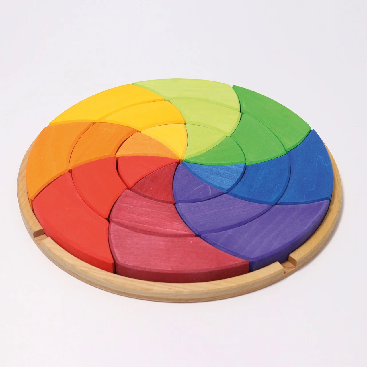 Large Color Circle Goethe Wooden Blocks by Grimm's - Image 4
