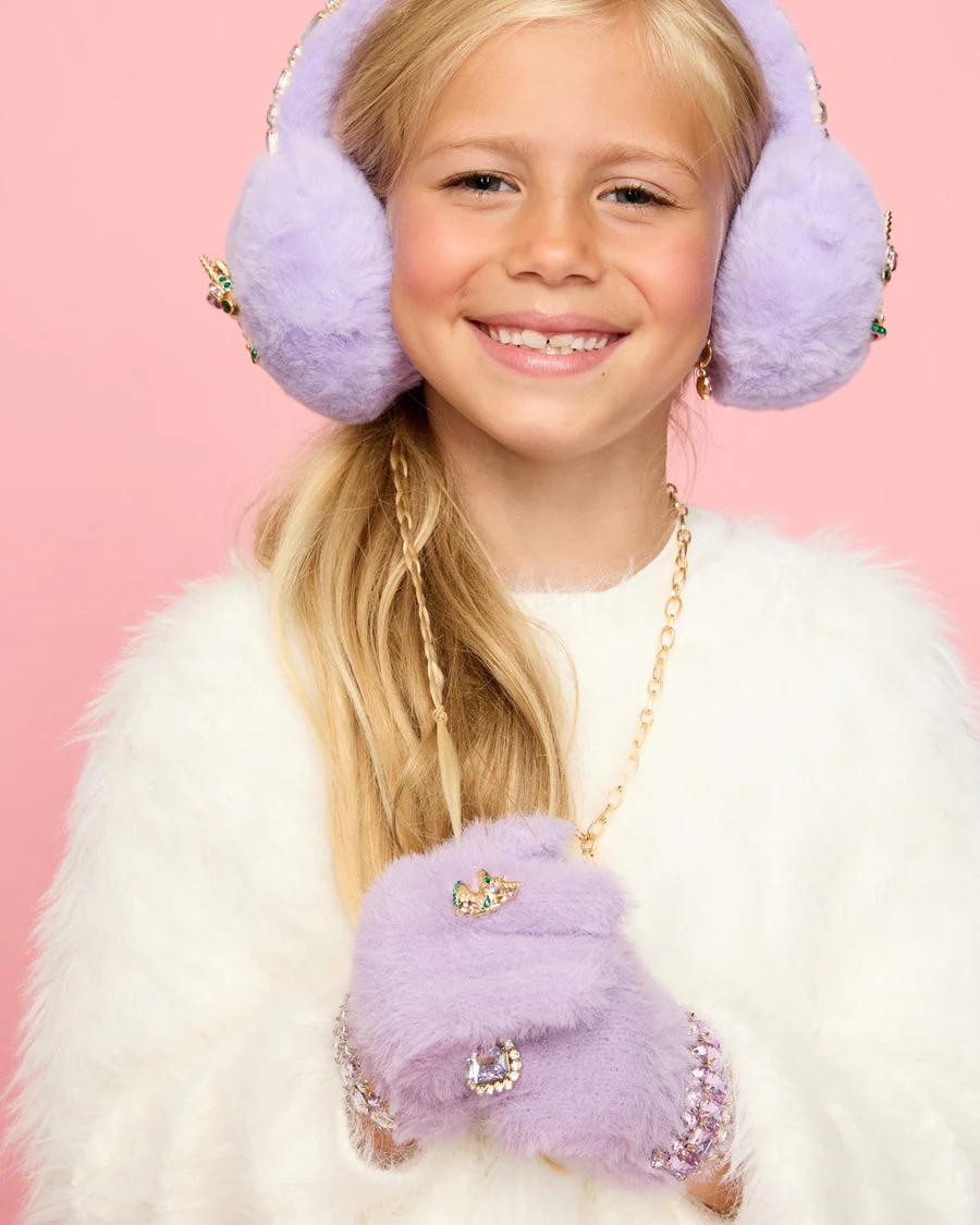 Lavender Dreams Jeweled Gloves by Super Smalls - Image 2
