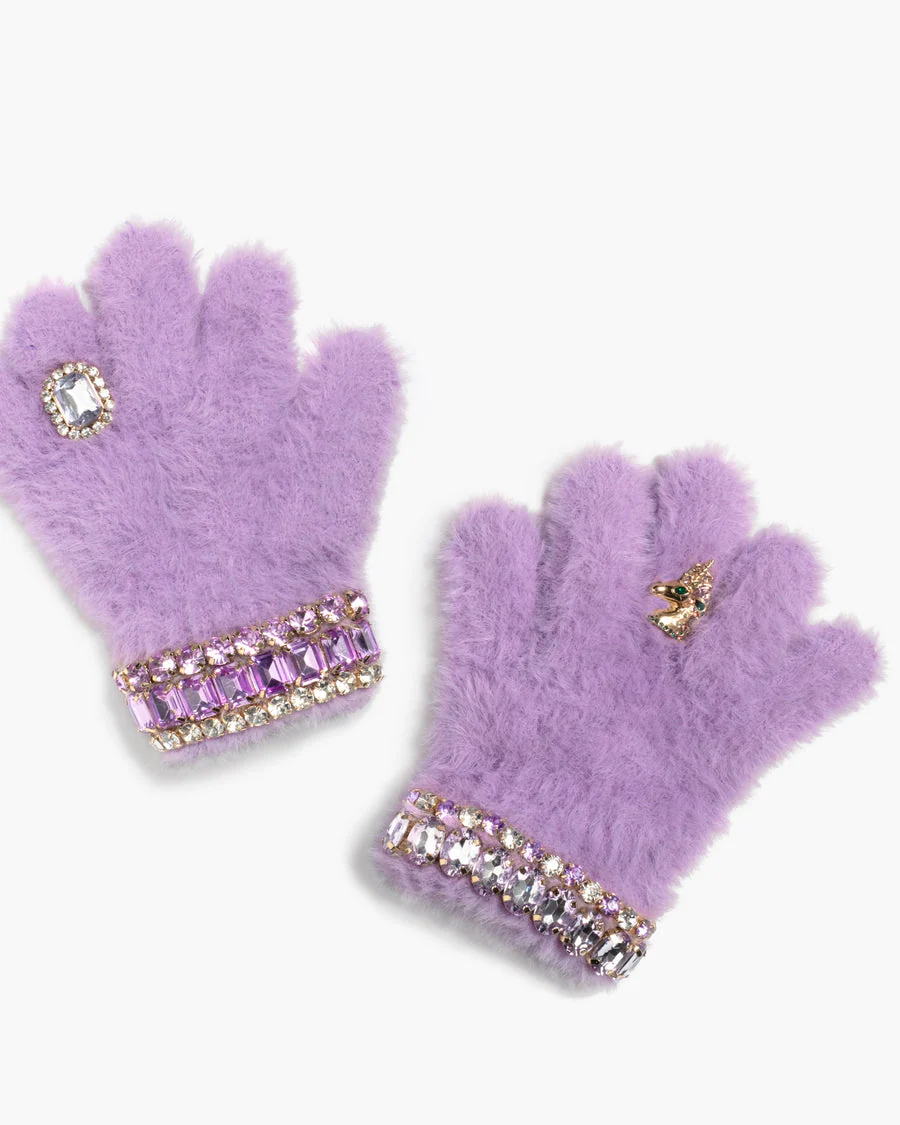Lavender Dreams Jeweled Gloves by Super Smalls - Image 4