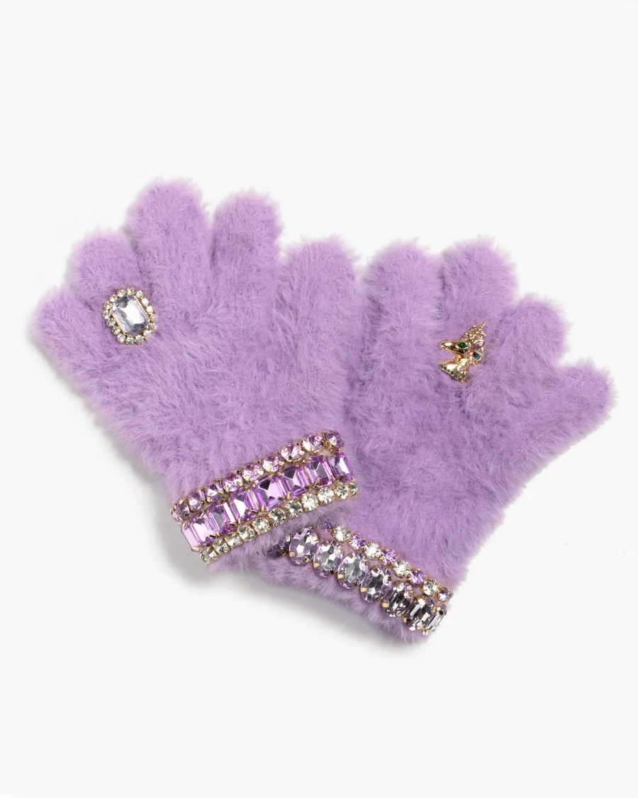 Lavender Dreams Jeweled Gloves by Super Smalls - Image 5
