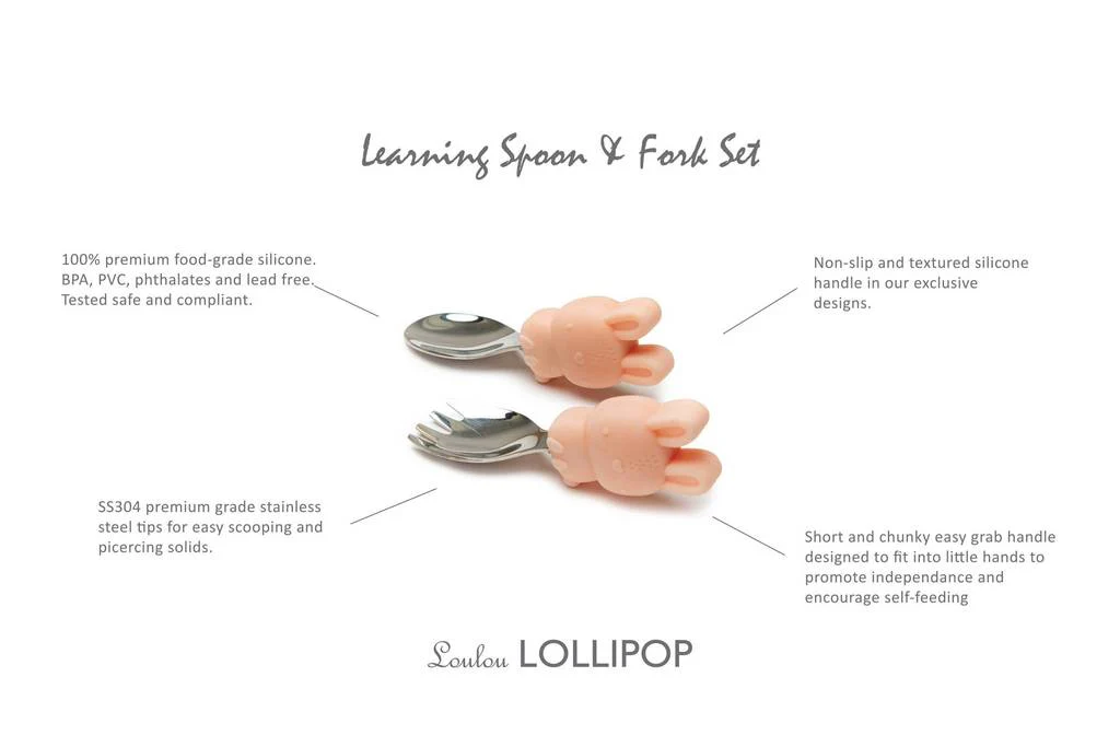 Learning Spoon & Fork - Bunny by Loulou Lollipop - Image 2