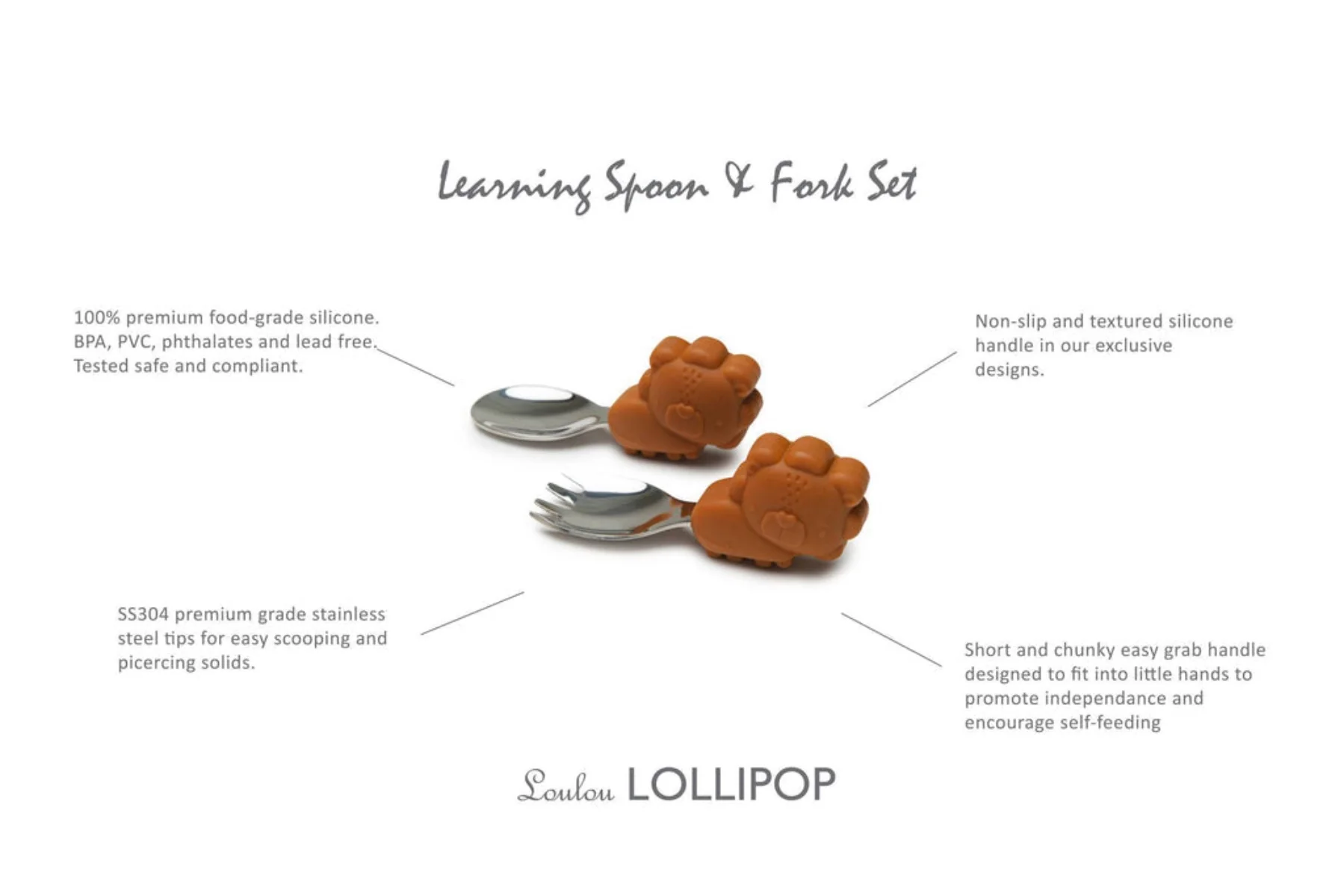 Learning Spoon & Fork - Lion by Loulou Lollipop - Image 6