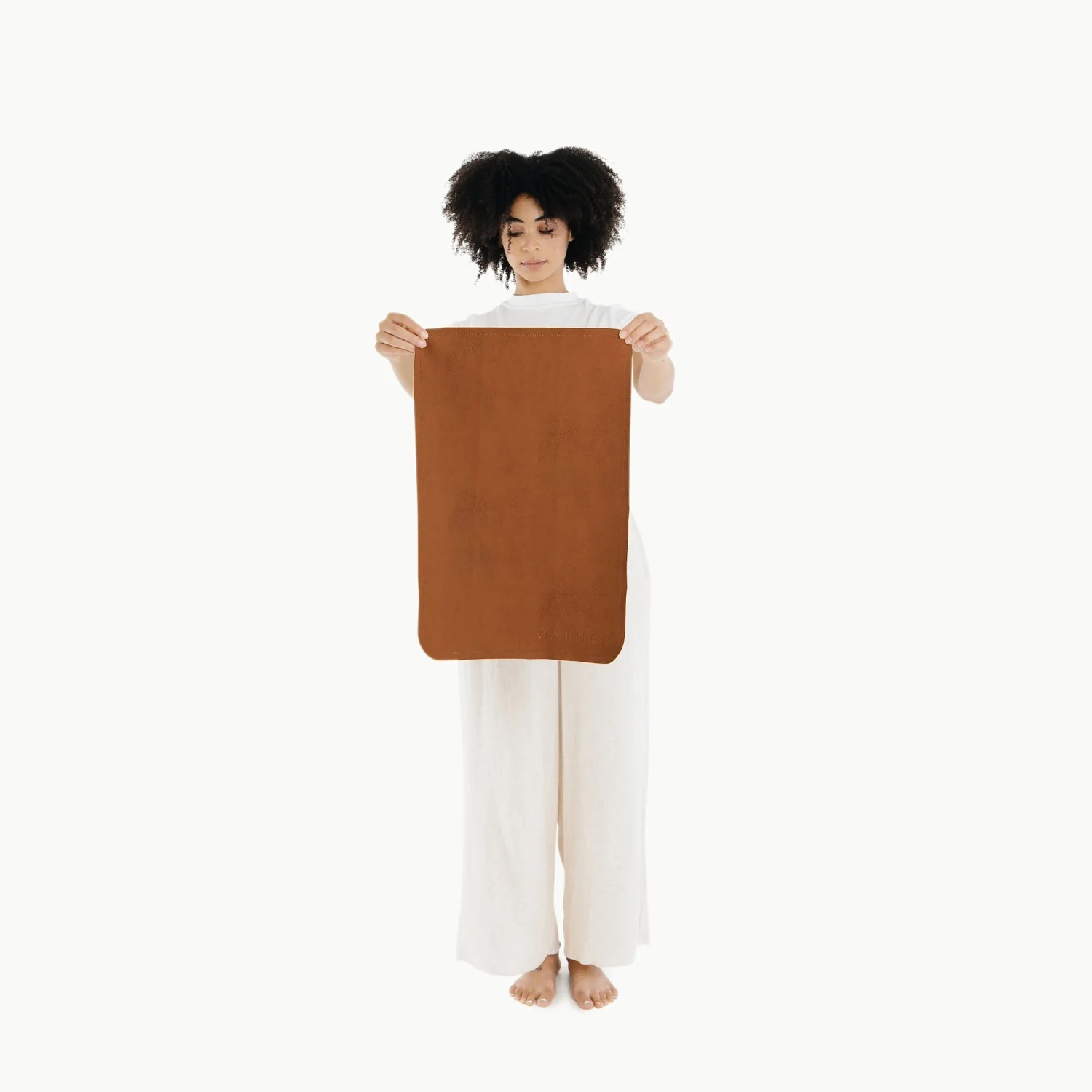 Leather Micro Changing Mat - Ginger by Gathre