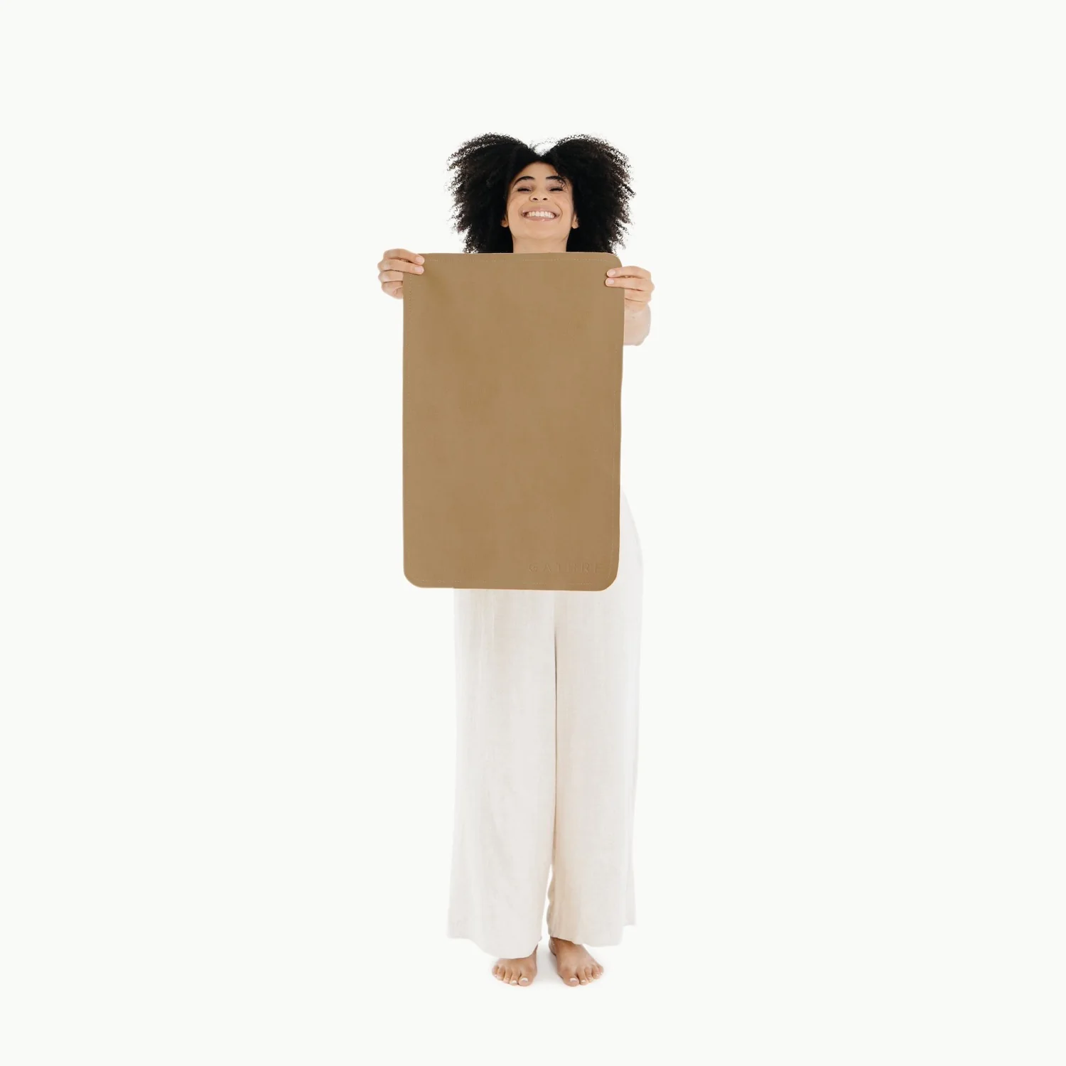 Leather Micro Changing Mat - Camel by Gathre