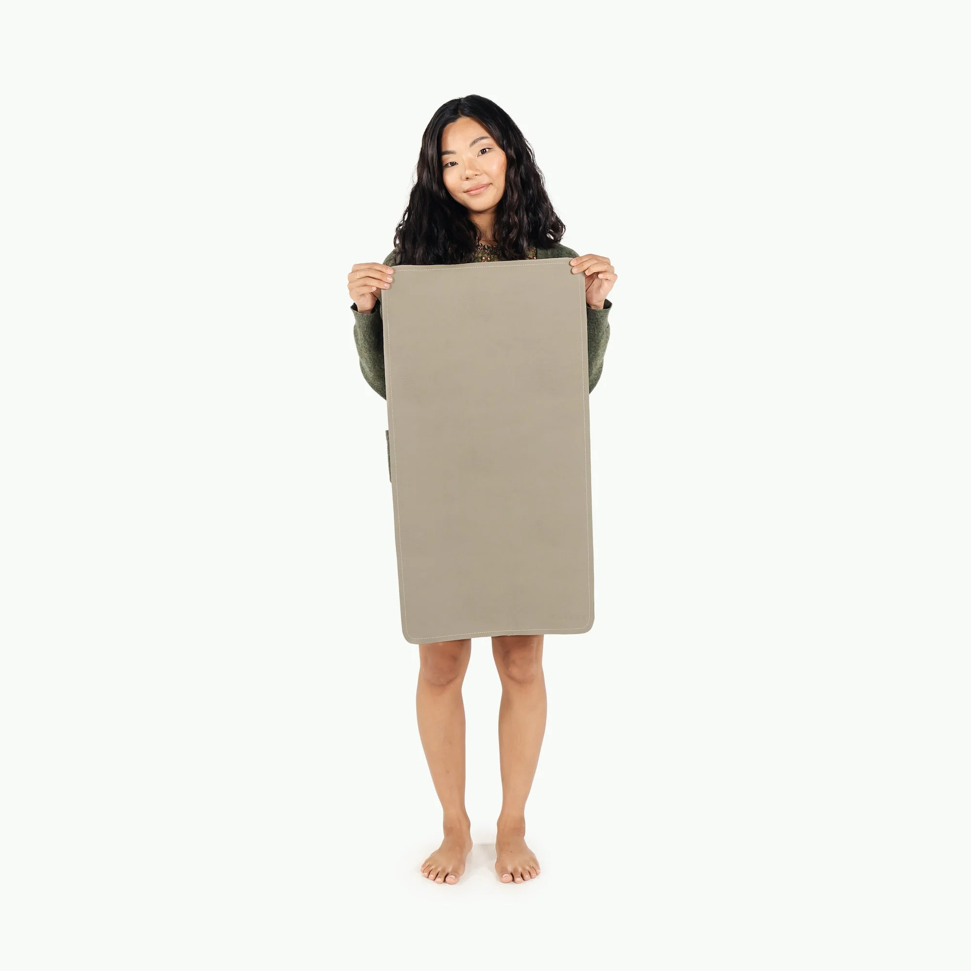 Leather Micro+ Changing Mat - Grove by Gathre