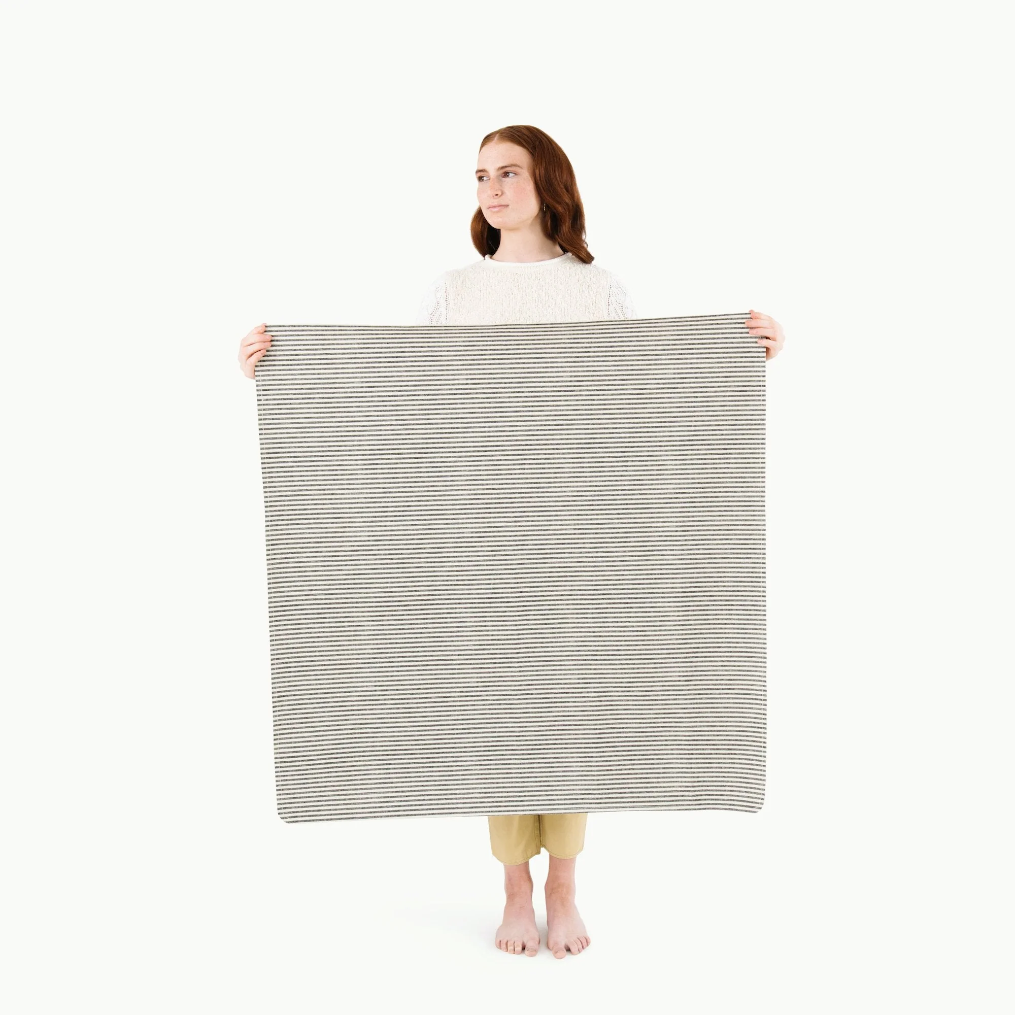 Leather Mini Mat - Stone Stripe by Gathre