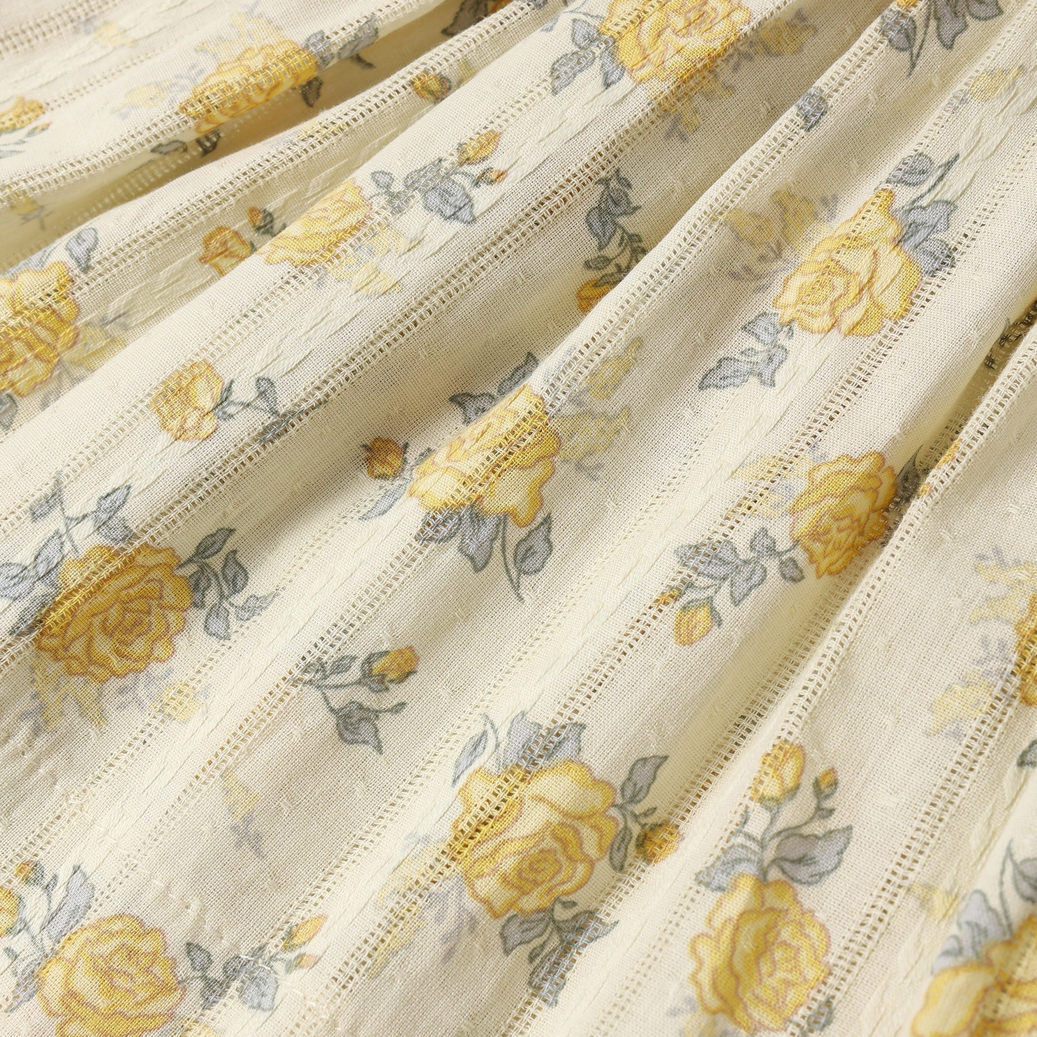 Lenny Skirt - Lemon Ditsy Flower by Rylee + Cru - Image 5
