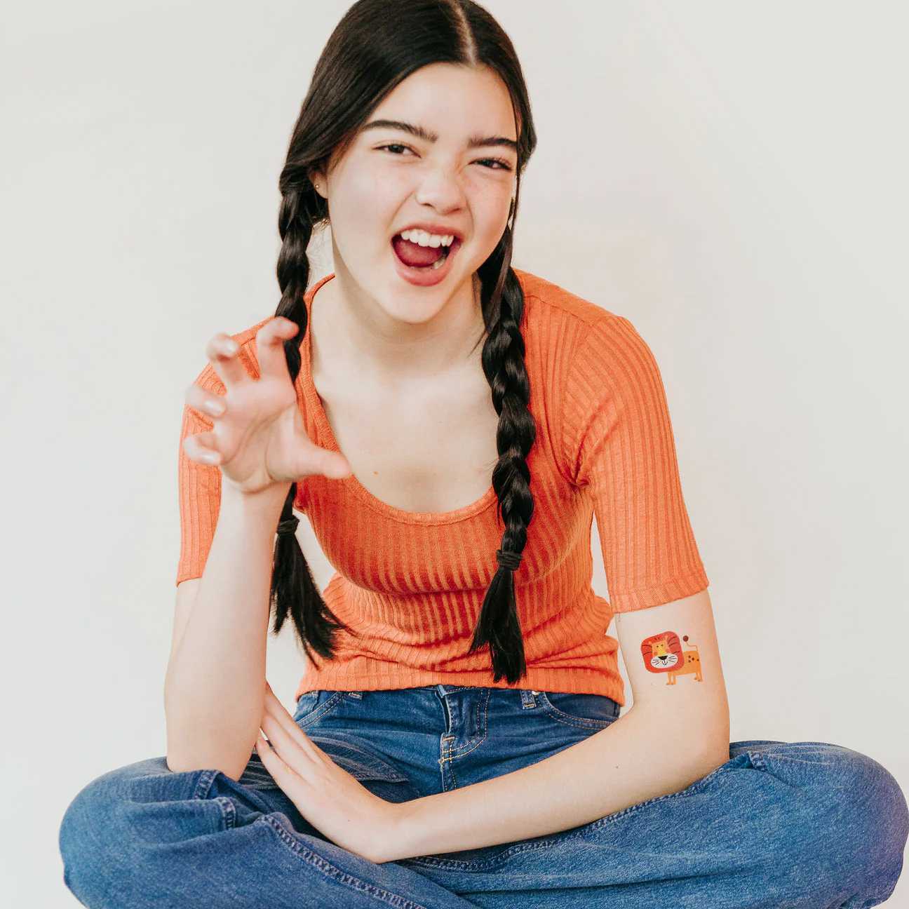 Leo Lion Tattoos - Set of 2 by Tattly - Image 2