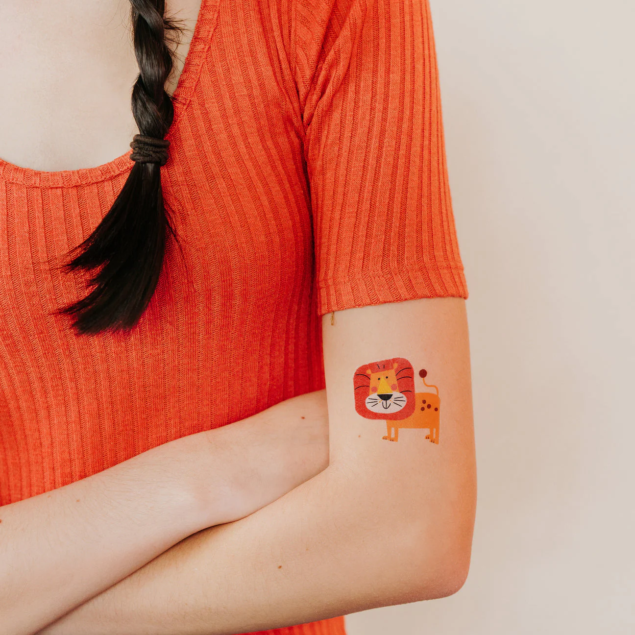 Leo Lion Tattoos - Set of 2 by Tattly - Image 3
