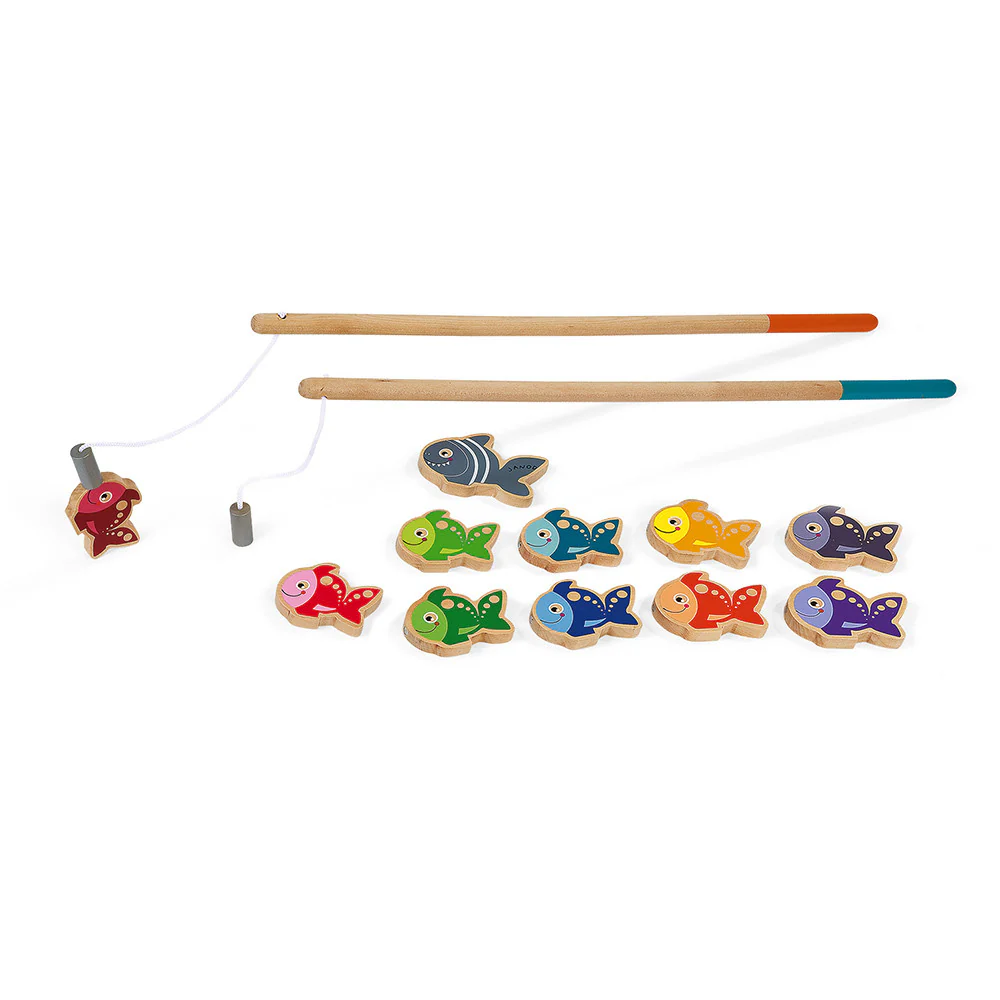 Let's Go Fishing - Wooden Magnetic Fishing Playset by Janod - Image 2