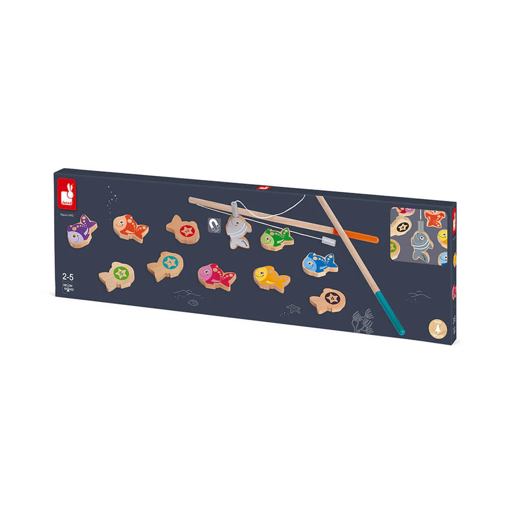 Let's Go Fishing - Wooden Magnetic Fishing Playset by Janod - Image 3