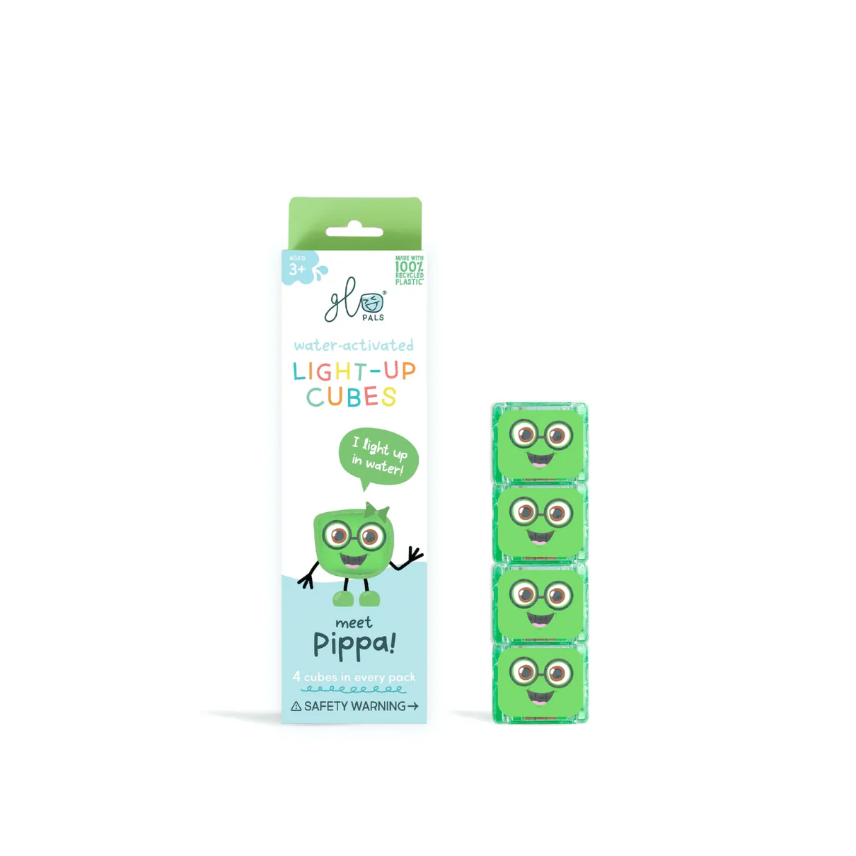 Light Up Cubes Set of 4 - 100% Recycled Plastic by Glo Pals - Image 3