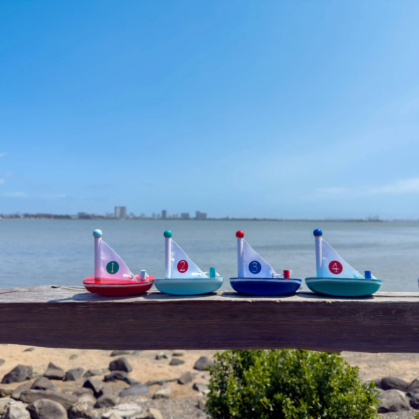 Lil Wooden Sailboat (1 Unit Assorted) by Jack Rabbit Creations - Image 3