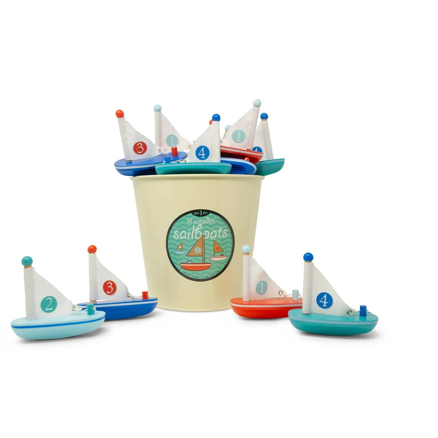 Lil Wooden Sailboat (1 Unit Assorted) by Jack Rabbit Creations - Image 5