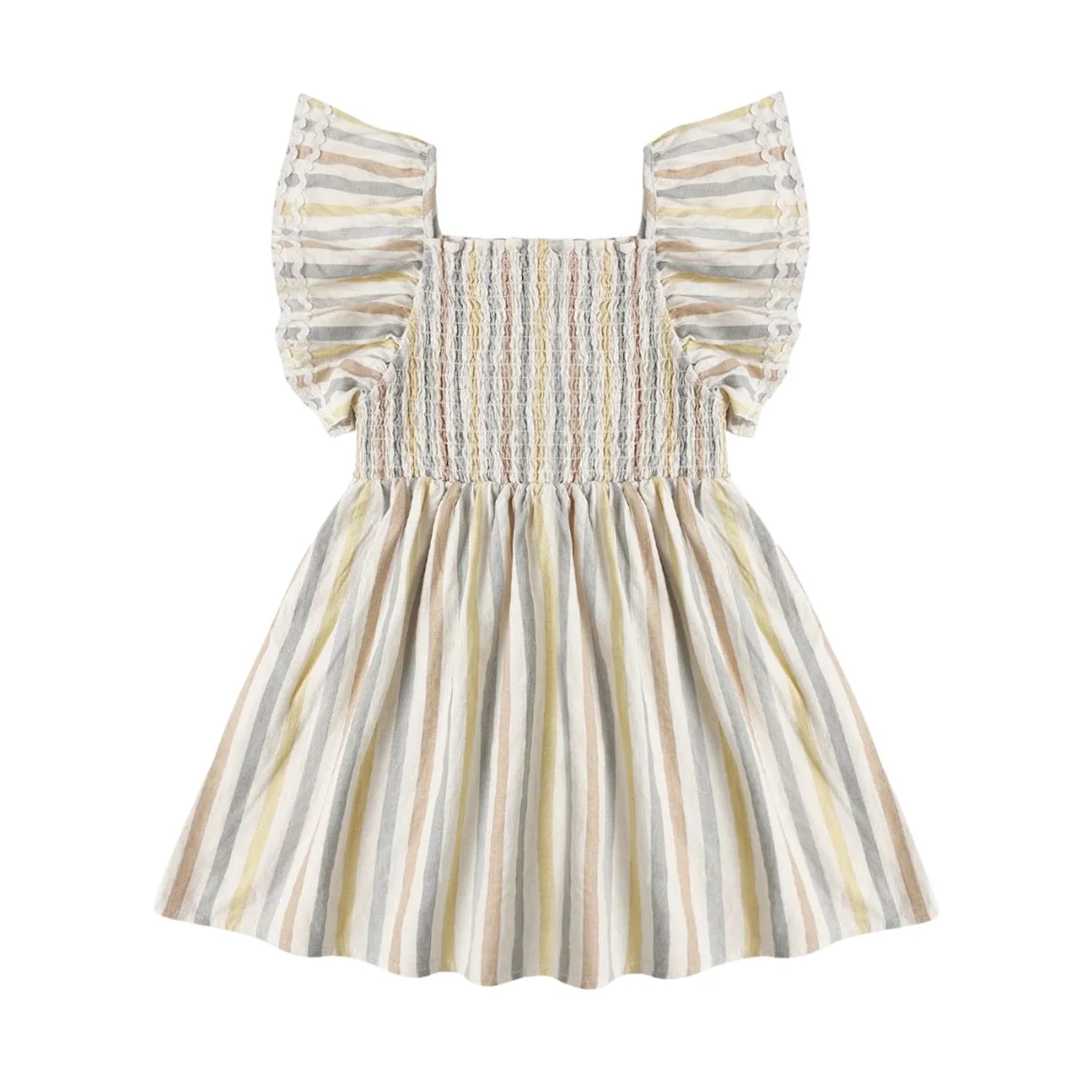 Lindsay Dress - Valencia Stripe by Rylee + Cru