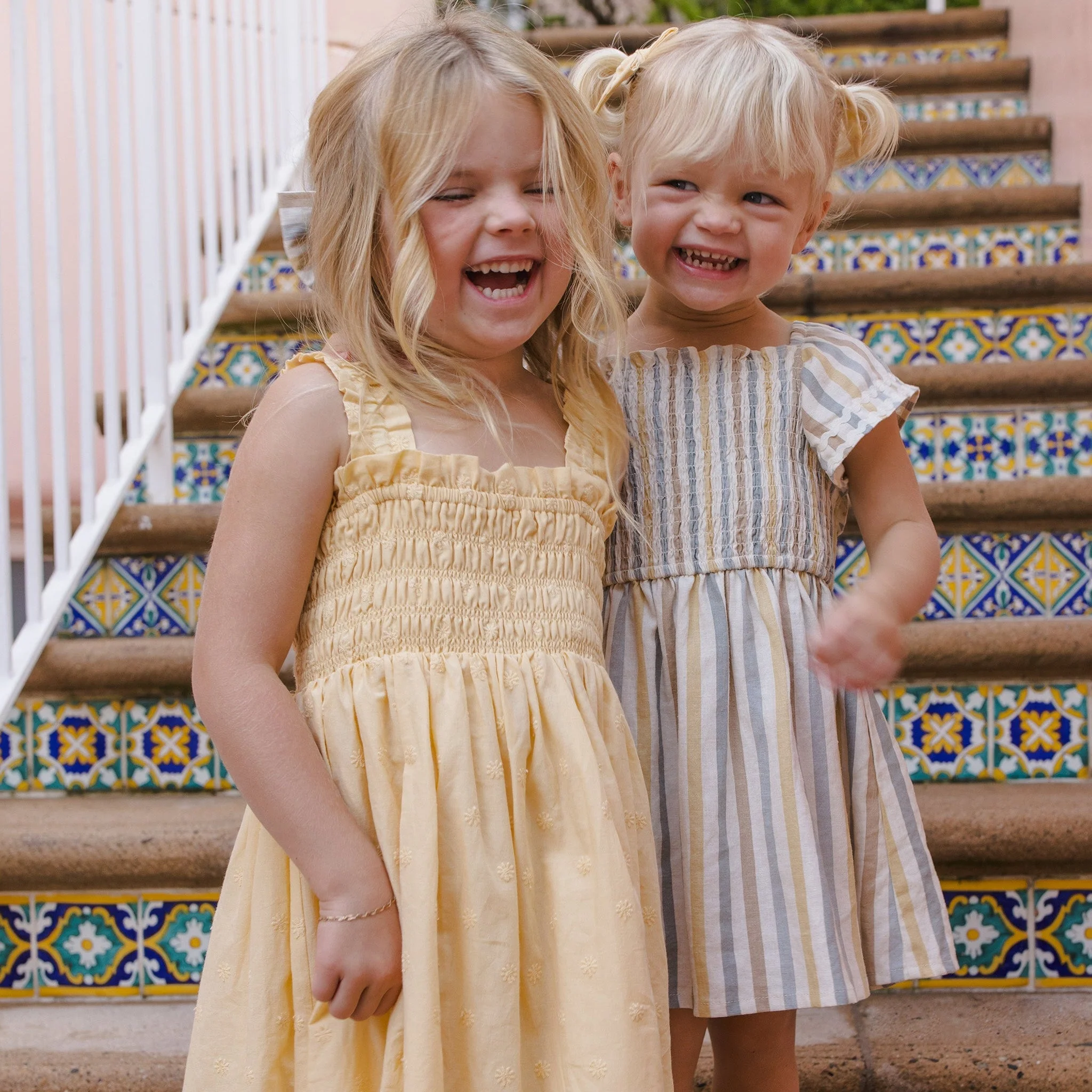 Lindsay Dress - Valencia Stripe by Rylee + Cru - Image 5