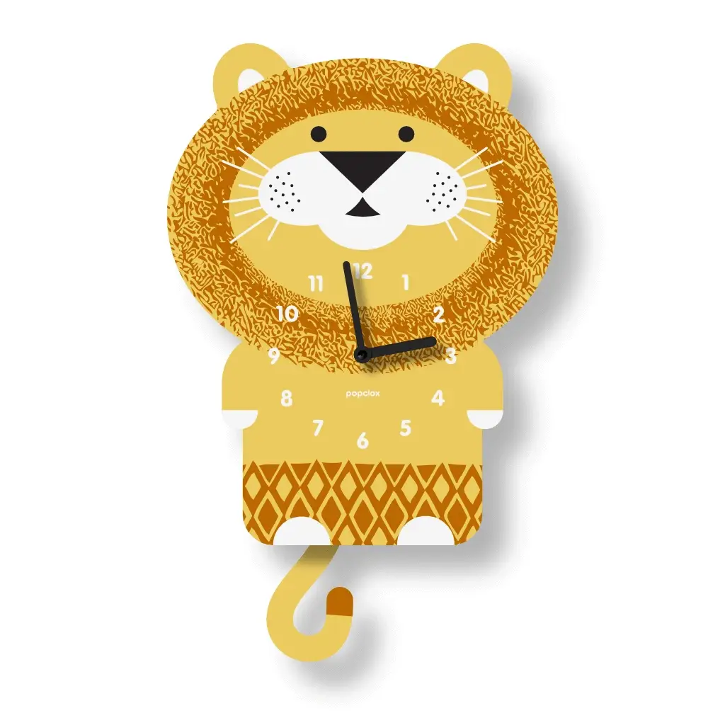 Lion Acrylic Pendulum Clock by Popclox - Image 2
