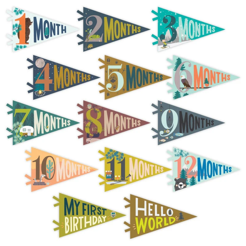 Little Camper Petit Milestone Pennant by Lucy Darling - Image 5